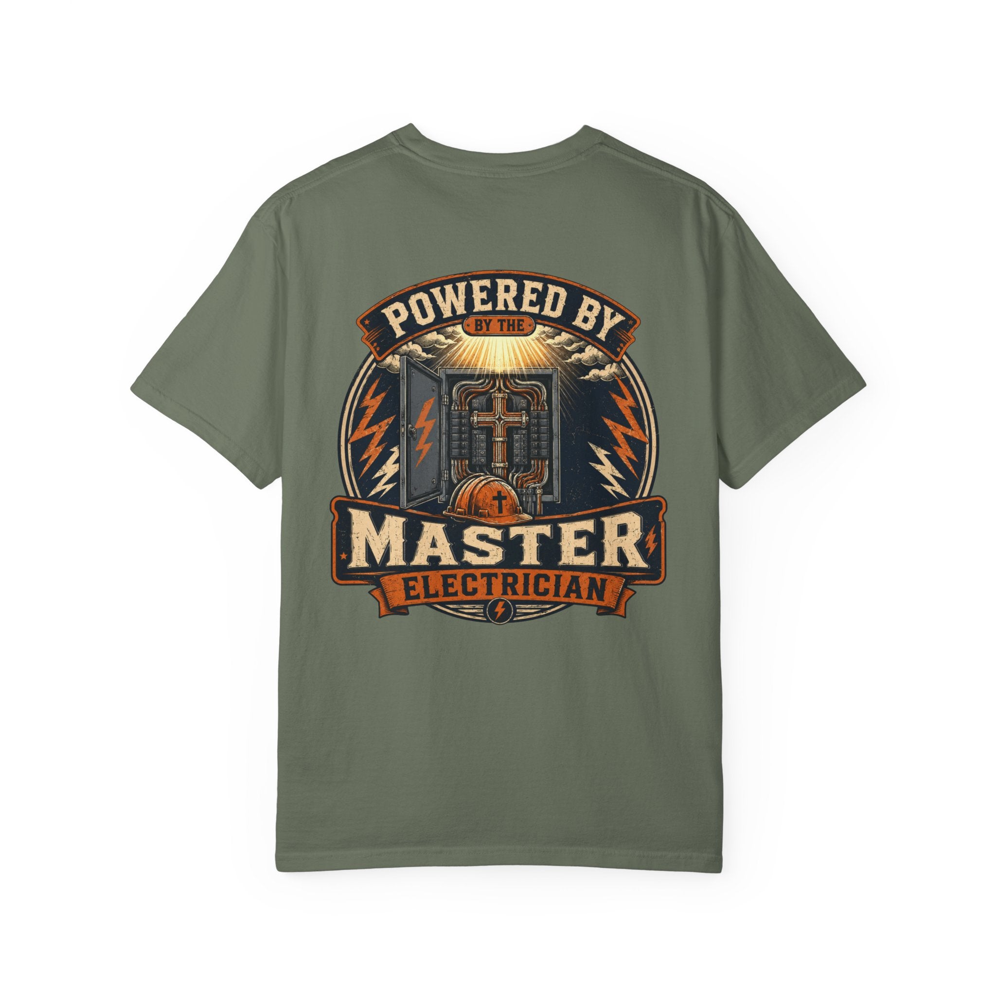 Powered By The Master Electrician T-Shirt