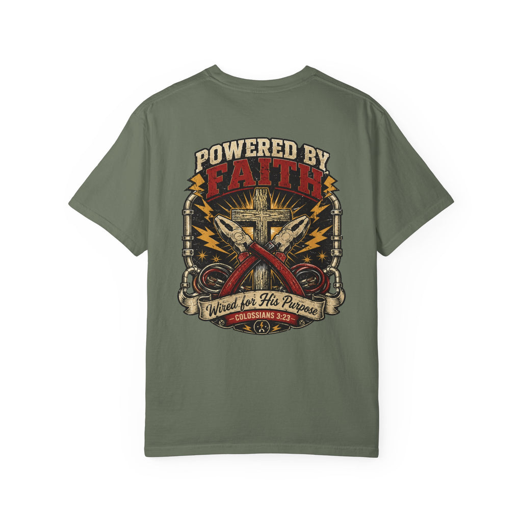 Powered By Faith T-Shirt