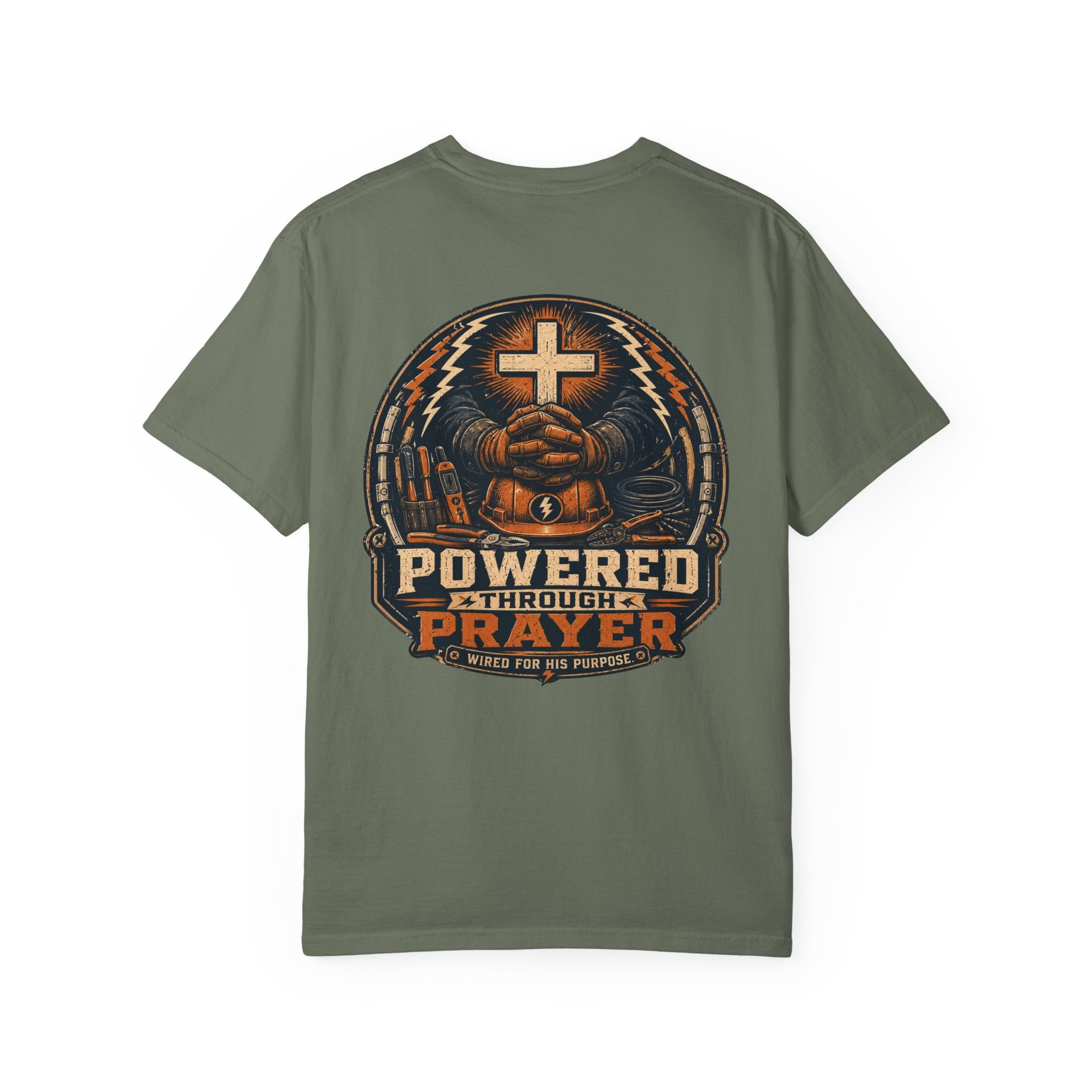 Powered Through Prayer Wired For His Purpose T-Shirt