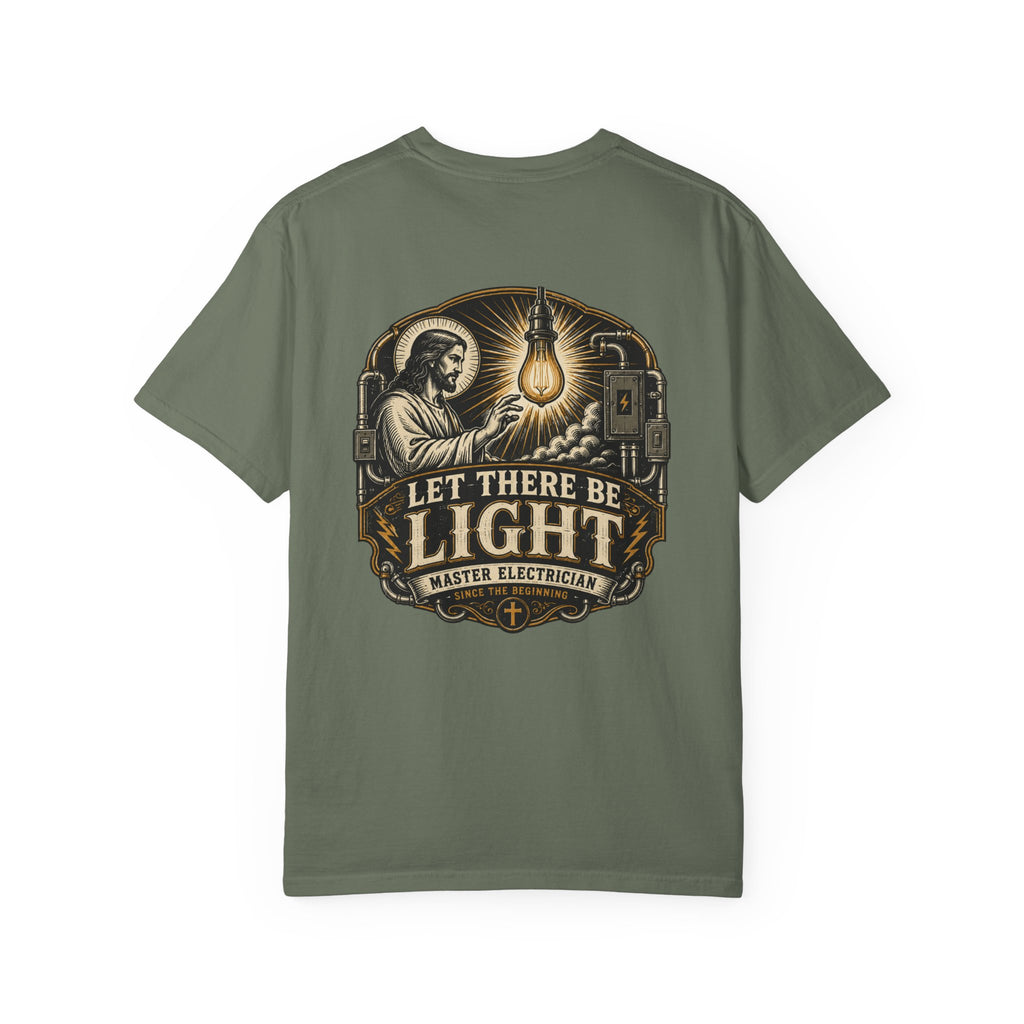 Let There Be Light Master Electrician T-Shirt