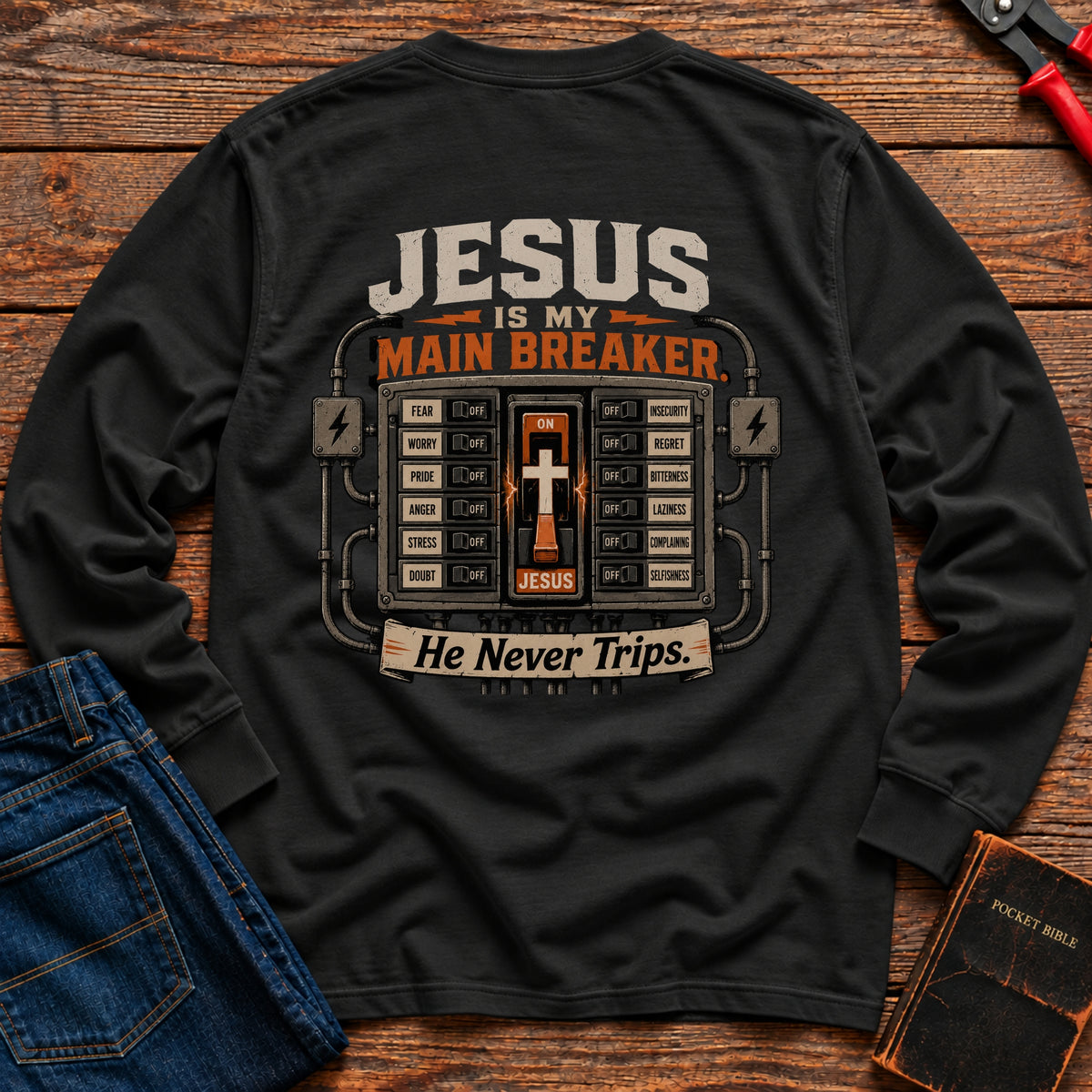 Jesus Is My Main Breaker Long Sleeve T-Shirt