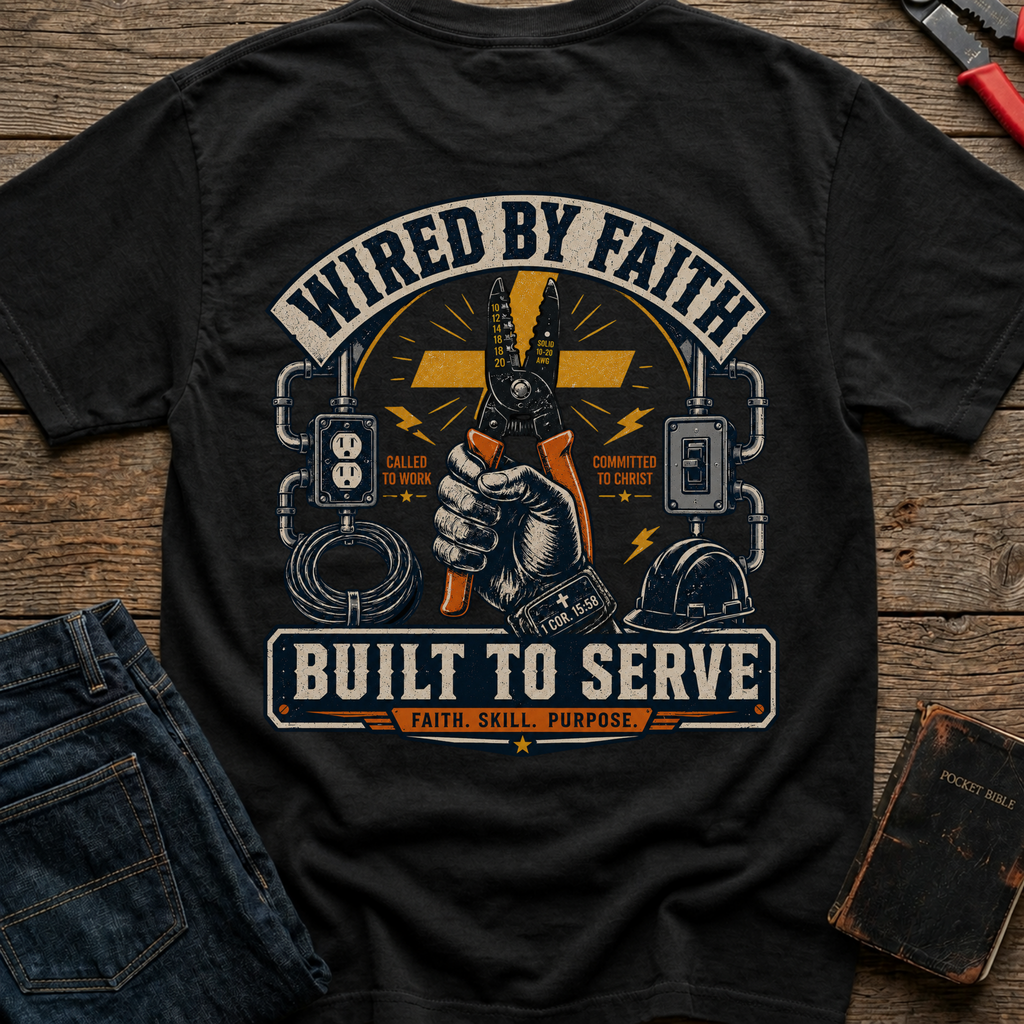 Wired By Faith T-Shirt