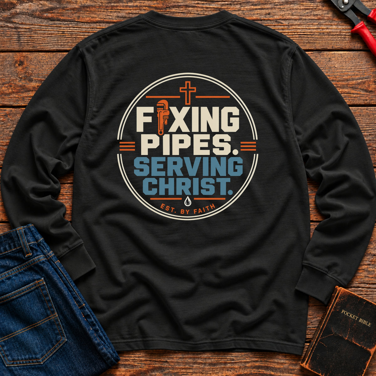 Fixing Pipes Long Sleeve T-Shirt