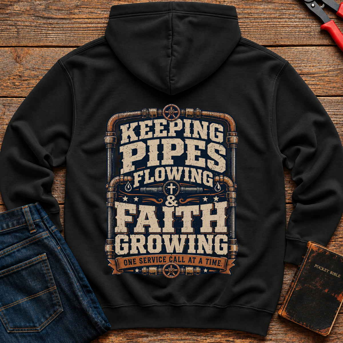 Keeping Pipes Flowing Hoodie