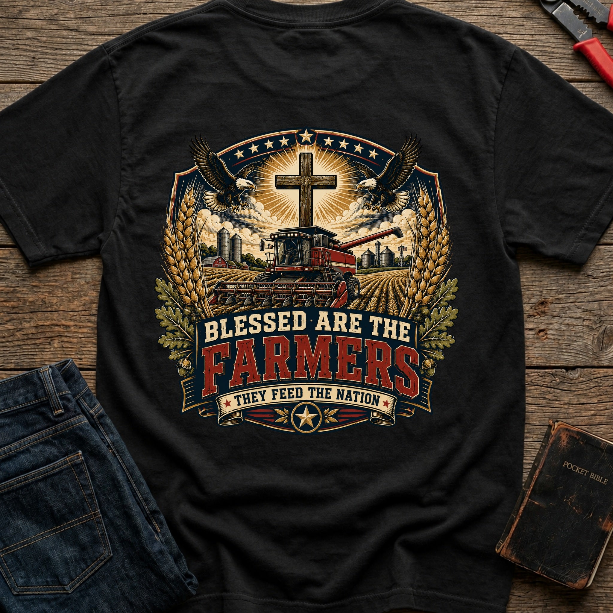 CrossGritOS|asset=68|template=4|color=Black|view=back|file=Blessed-Are-The-Farmers-T-Shirt-6a4ffdbf6dfed496800ad161-printify-art-1-2_Black_back_template-4.jpg