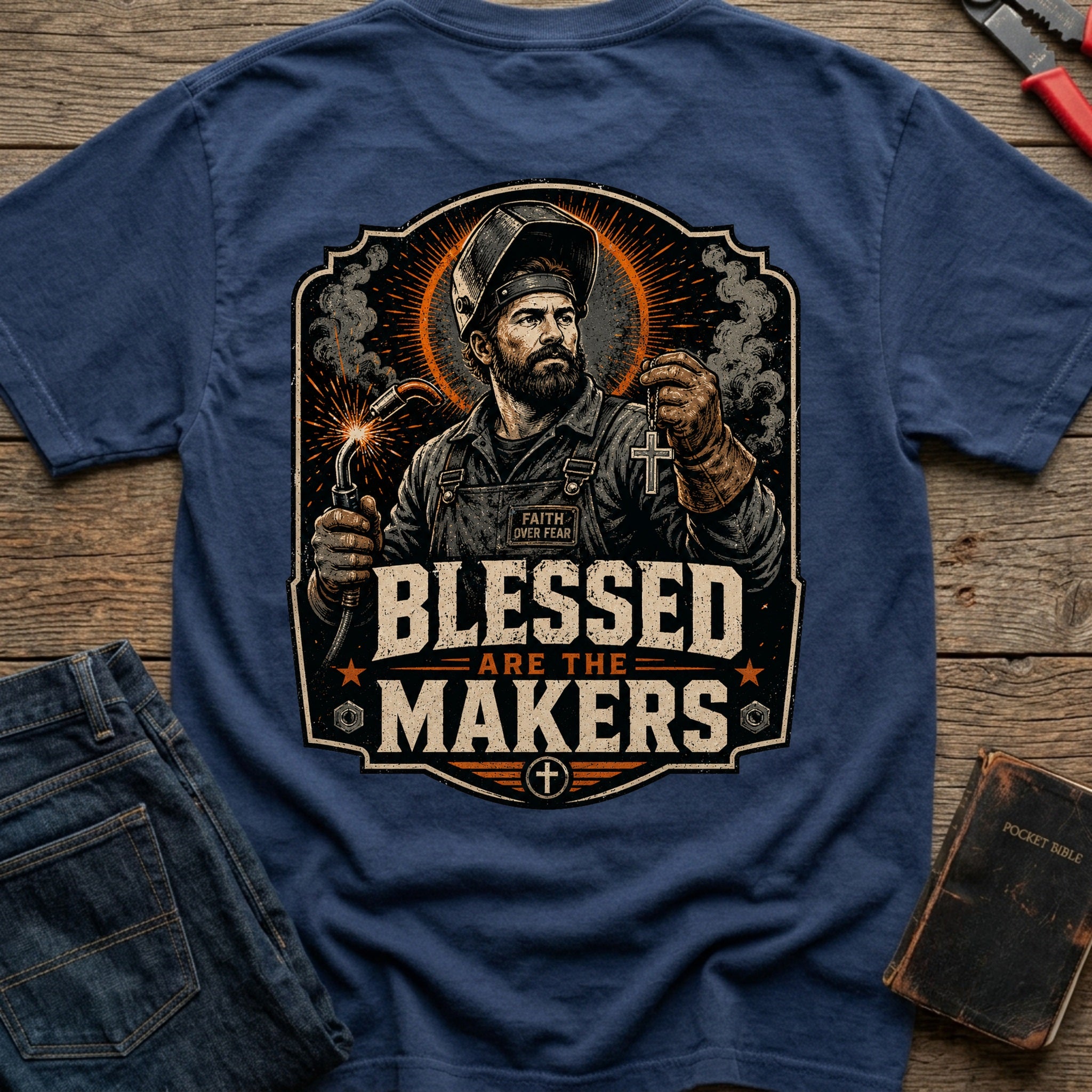 CrossGritOS|asset=82|template=2|color=Navy|view=back|file=Blessed-Are-The-Makers-T-Shirt-6a4fe0c1435f537ab70d2fba-printify-art-1-2_Navy_back_template-2.jpg