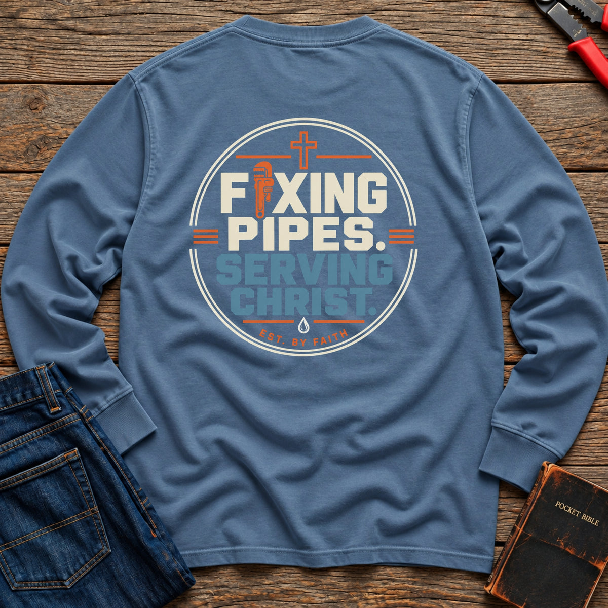 Fixing Pipes Long Sleeve T-Shirt