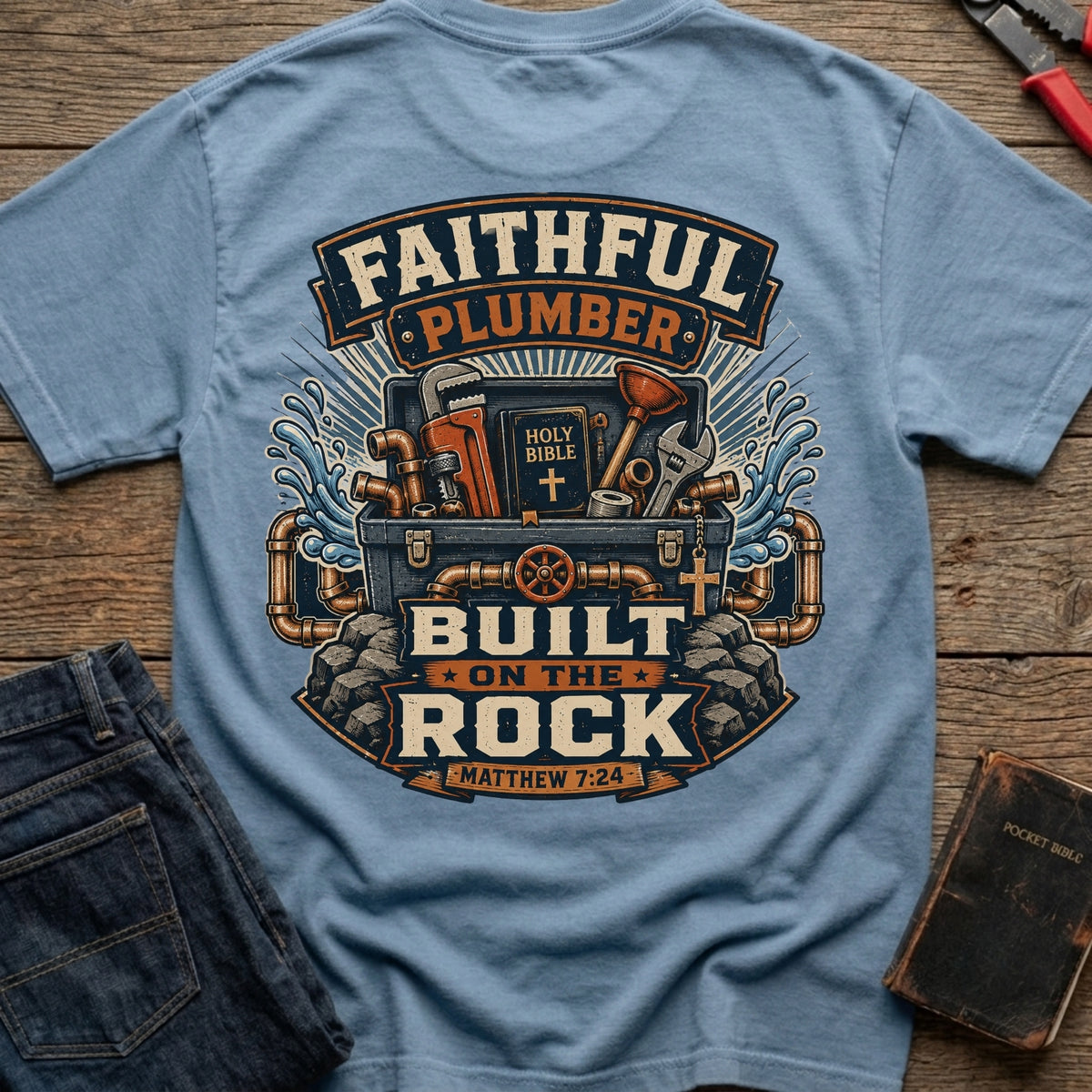 Faithful Plumber T-Shirt