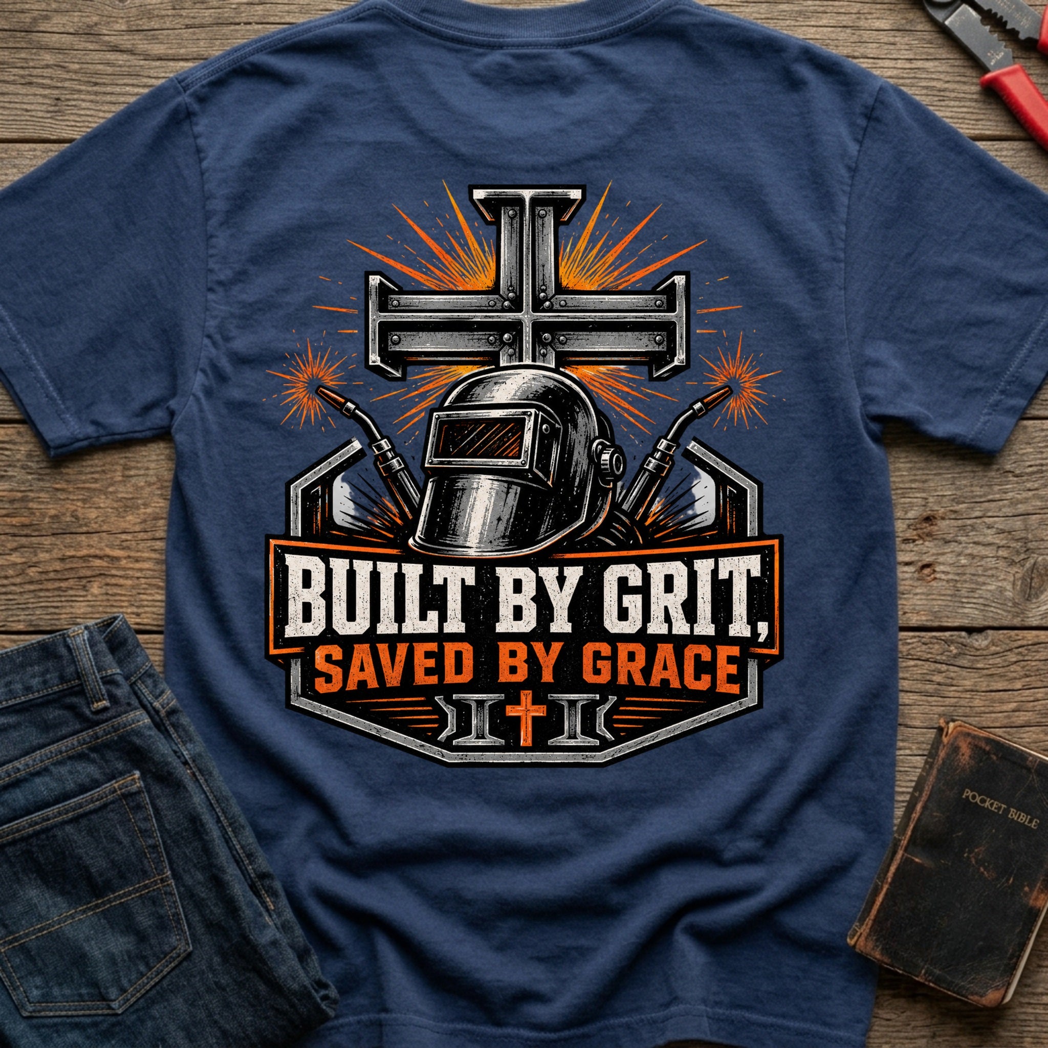 CrossGritOS|asset=81|template=2|color=Navy|view=back|file=Built-By-Grit-Saved-By-Faith-T-Shirt-6a4fe17dd14261016404fb5f-printify-art-1-2_Navy_back_template-2.jpg