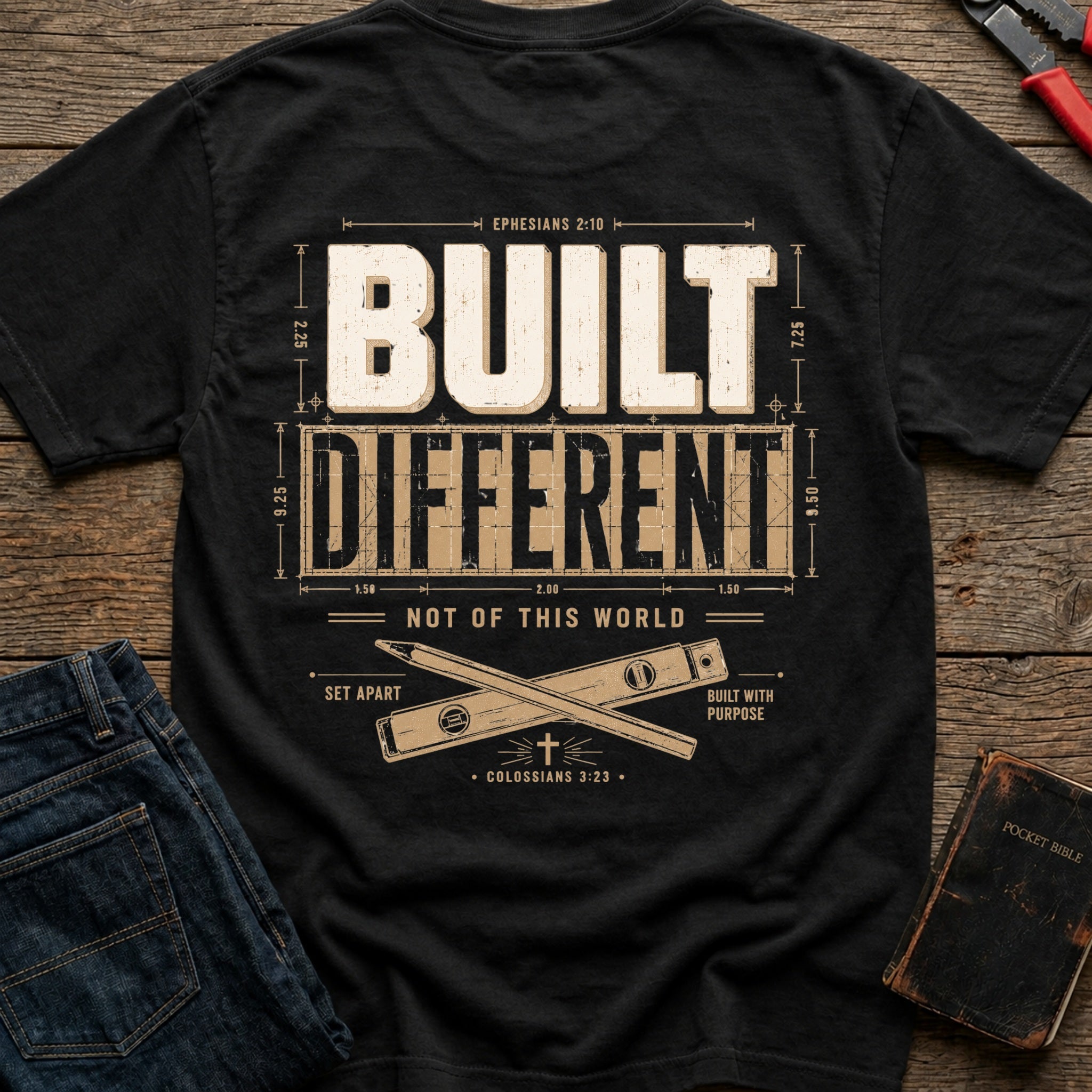 CrossGritOS|asset=15|template=4|color=Black|view=back|file=Built-Different-T-Shirt-6a580803236709fd440efe37-printify-art-1-2_Black_back_template-4.jpg