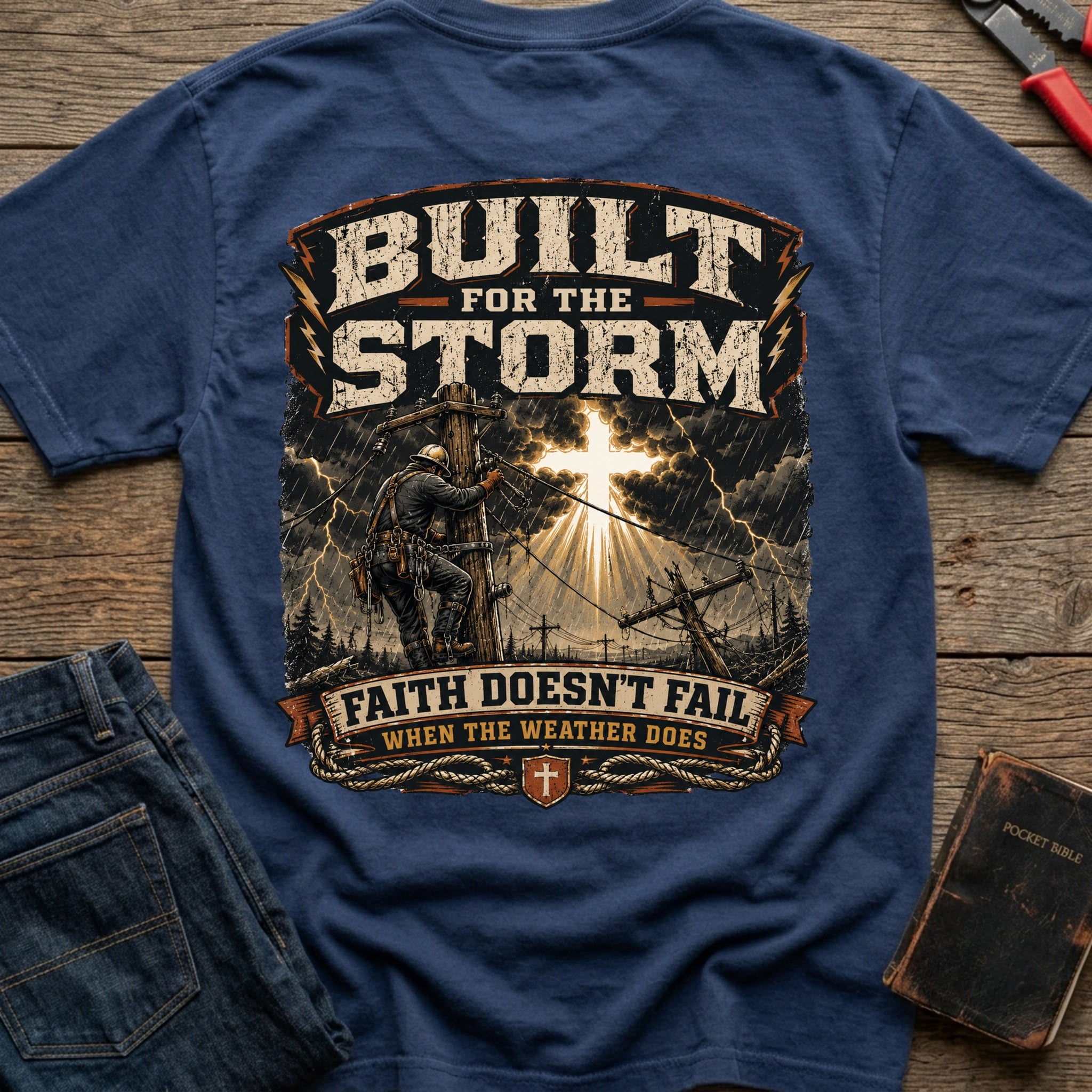 CrossGritOS|asset=53|template=2|color=Navy|view=back|file=Built-For-The-Storm-T-Shirt-6a553608dea358be2a00c257-printify-art-1-2_Navy_back_template-2.jpg