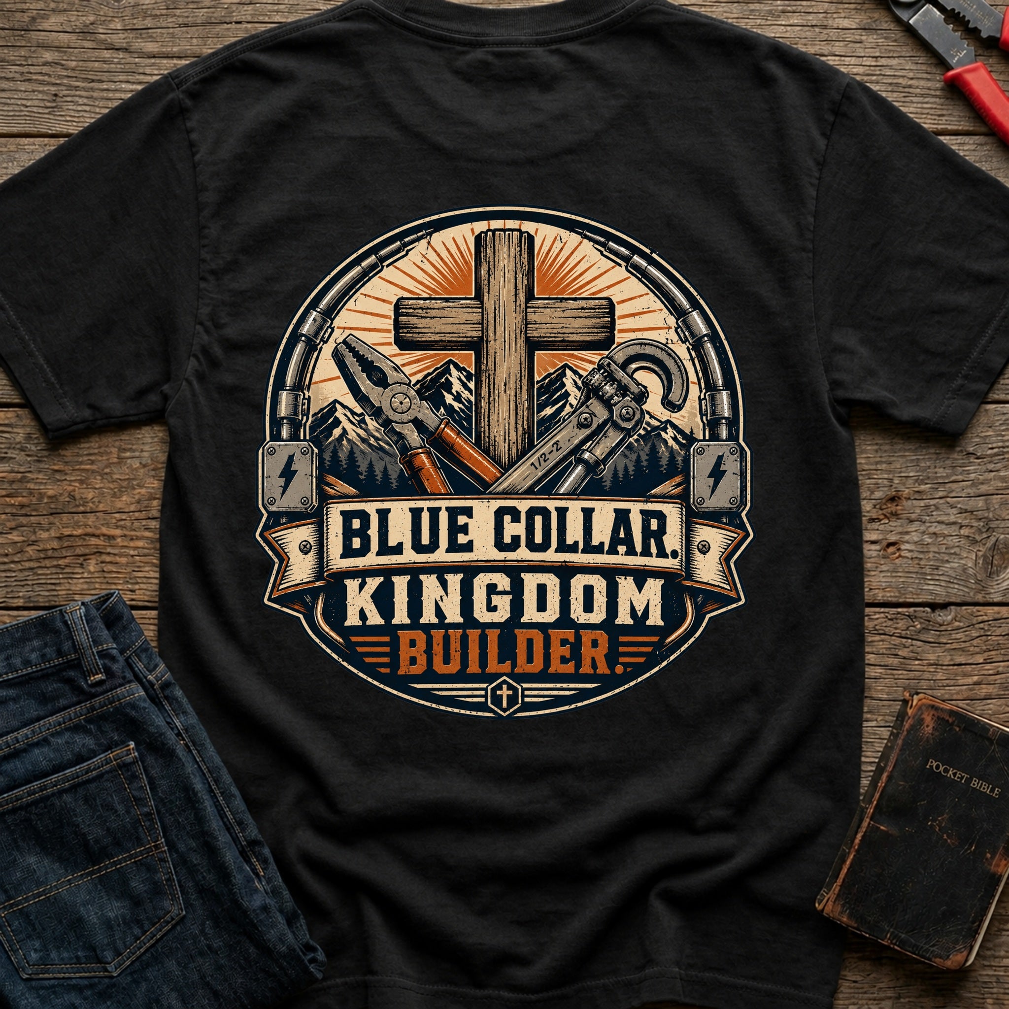 CrossGritOS|asset=108|template=4|color=Black|view=back|file=Cross-Grit---Blue-Collar-Kingdom-Builder-Comfort-Colors-1717-T-Shirt-6a4c1648e6630c226f07a417-printify-art-1_Black_back_template-4.jpg