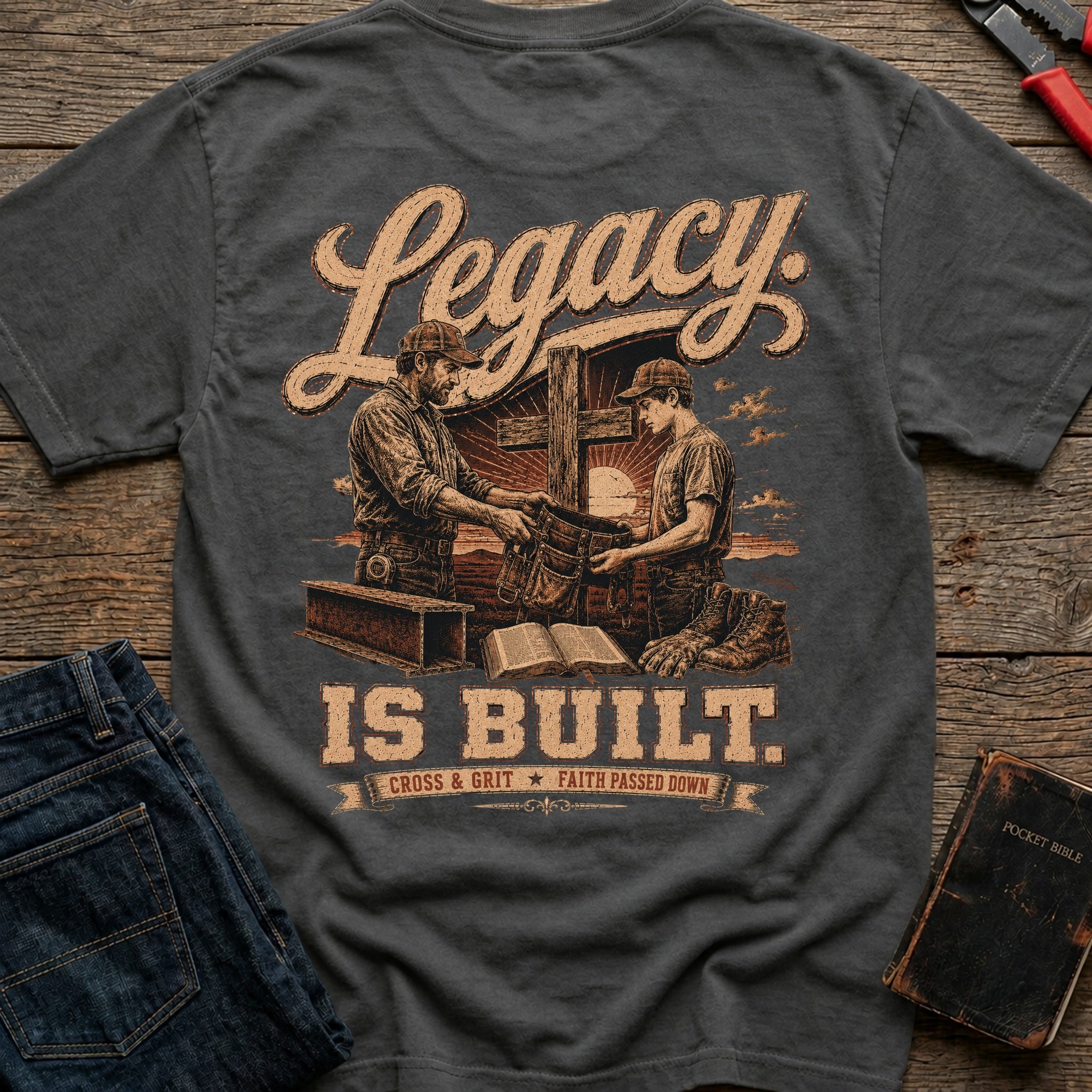 CrossGritOS|asset=19|template=1|color=Pepper|view=back|file=Cross-Grit-Legacy-is-Built-T-Shirt-6a57d204bb4265160f0787ca-printify-art-1-2_Pepper_back_template-1.jpg
