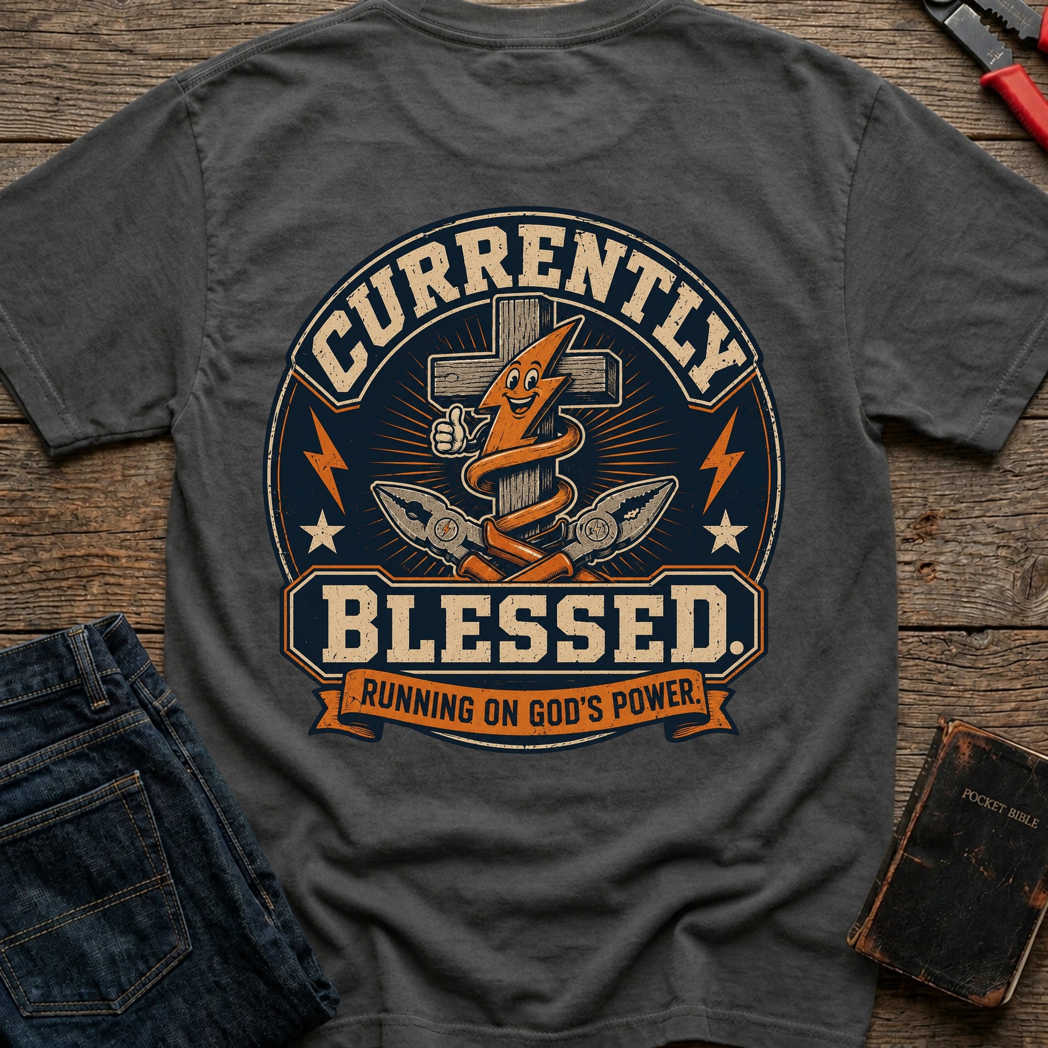 CrossGritOS|asset=107|template=1|color=Pepper|view=back|file=Currently-Blessed---T-Shirt-6a4d2fb31615977f250189e7-printify-art-1-2_Pepper_back_template-1.jpg