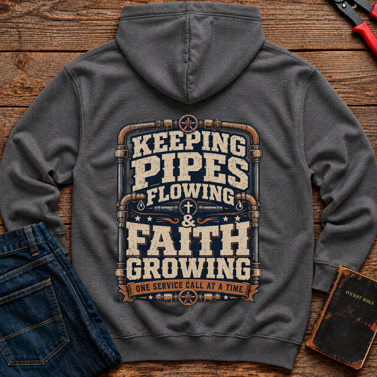 Keeping Pipes Flowing Hoodie