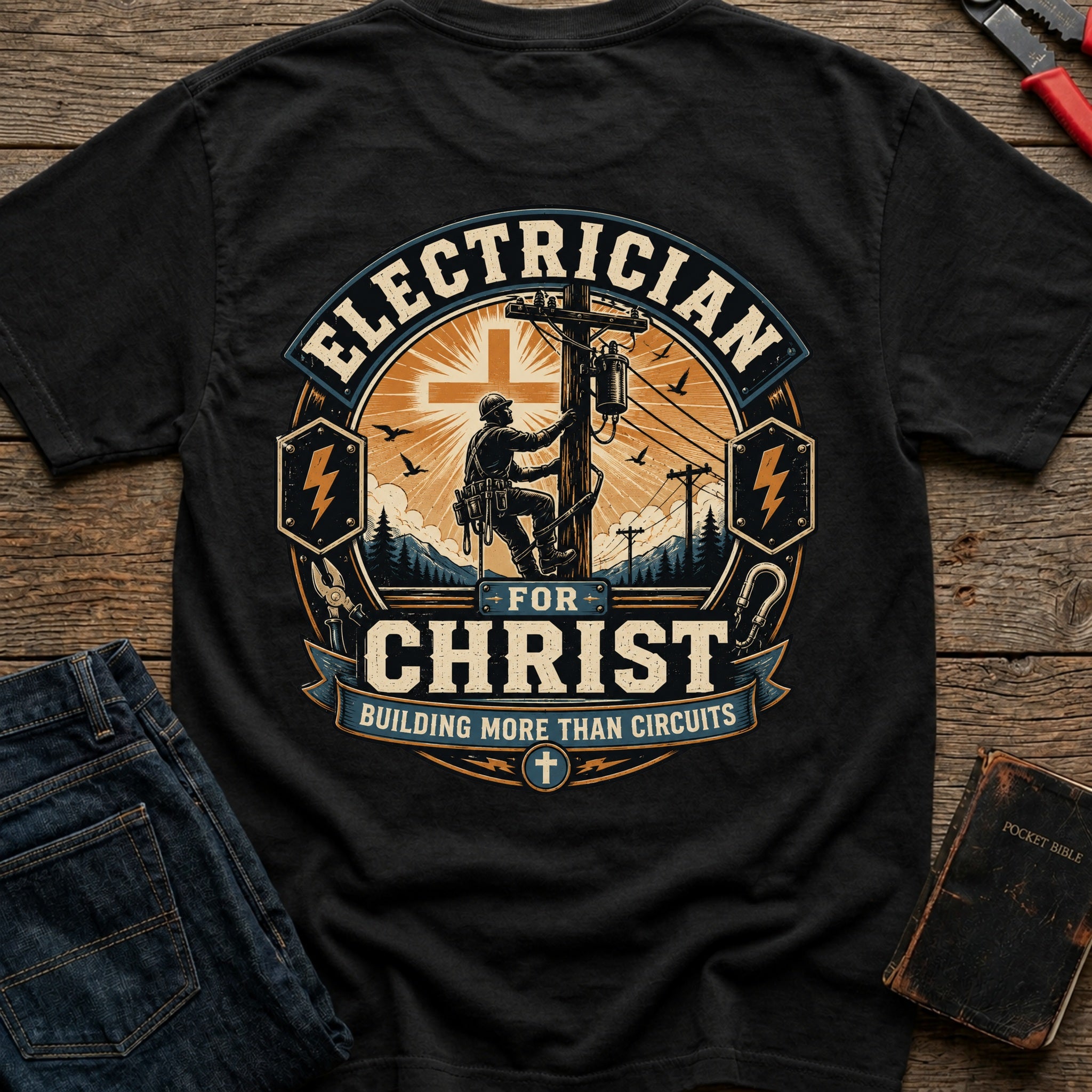 CrossGritOS|asset=52|template=4|color=Black|view=back|file=Electrician-for-Christ-T-Shirt-6a553726566692467d038d83-printify-art-1-2_Black_back_template-4.jpg