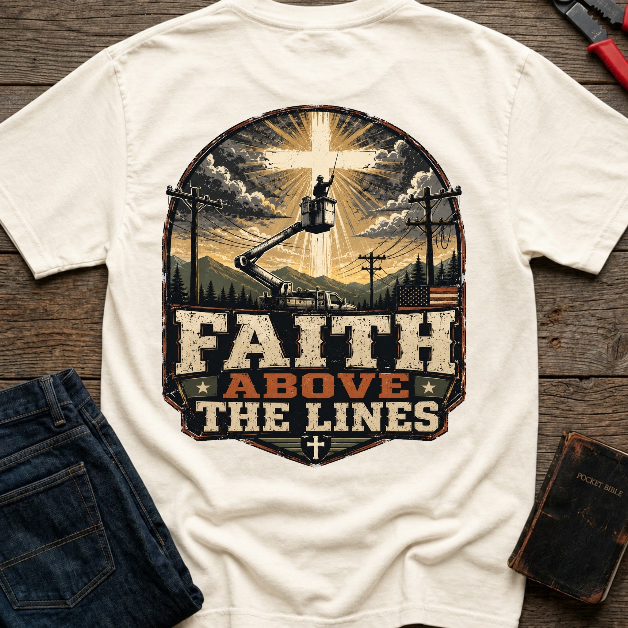 CrossGritOS|asset=51|template=3|color=Ivory|view=back|file=Faith-Above-The-Lines-T-Shirt-6a553813dea358be2a00c42d-printify-art-1-2_Ivory_back_template-3.jpg