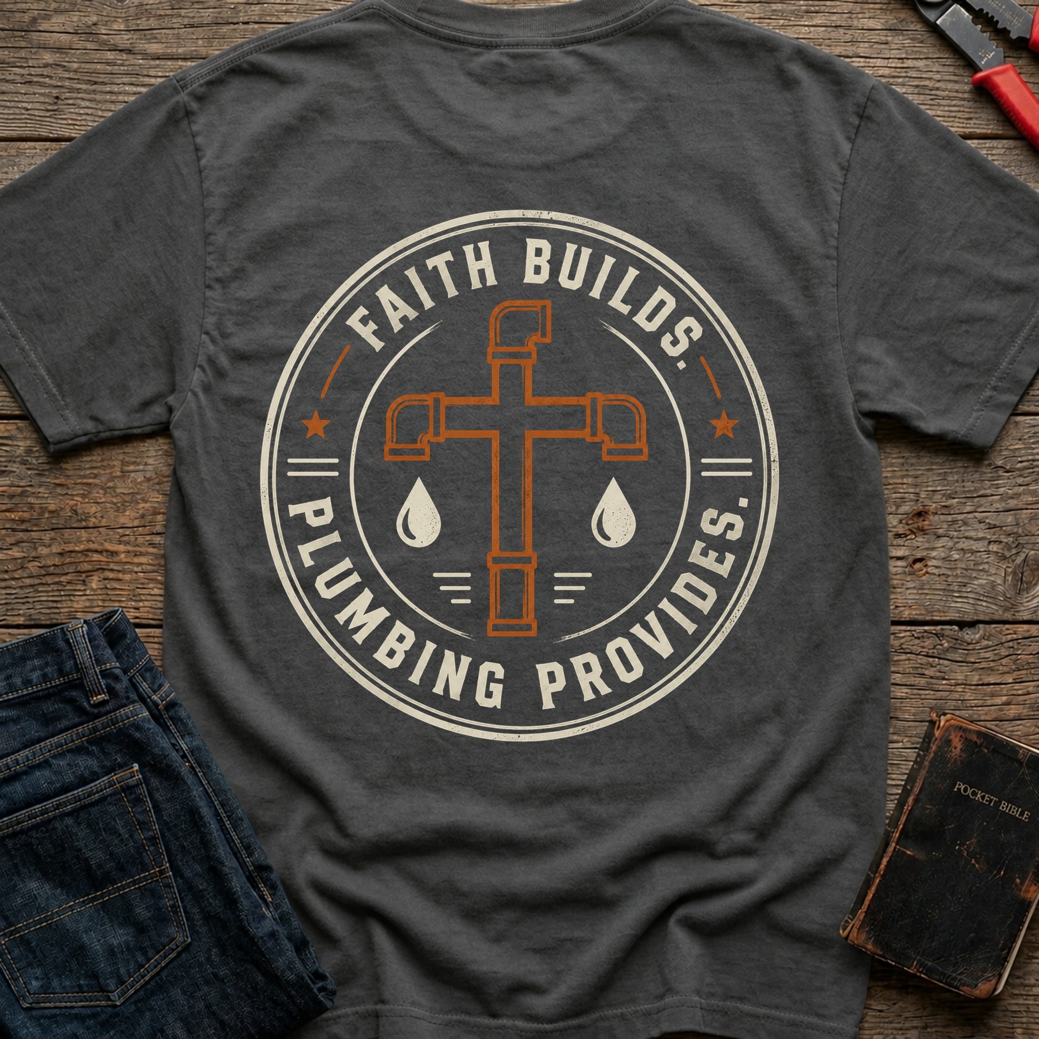 CrossGritOS|asset=31|template=1|color=Pepper|view=back|file=Faith-Builds-Plumbing-Provides-T-Shirt-6a56b62ad358db9acf0b1535-printify-art-2-2_Pepper_back_template-1.jpg
