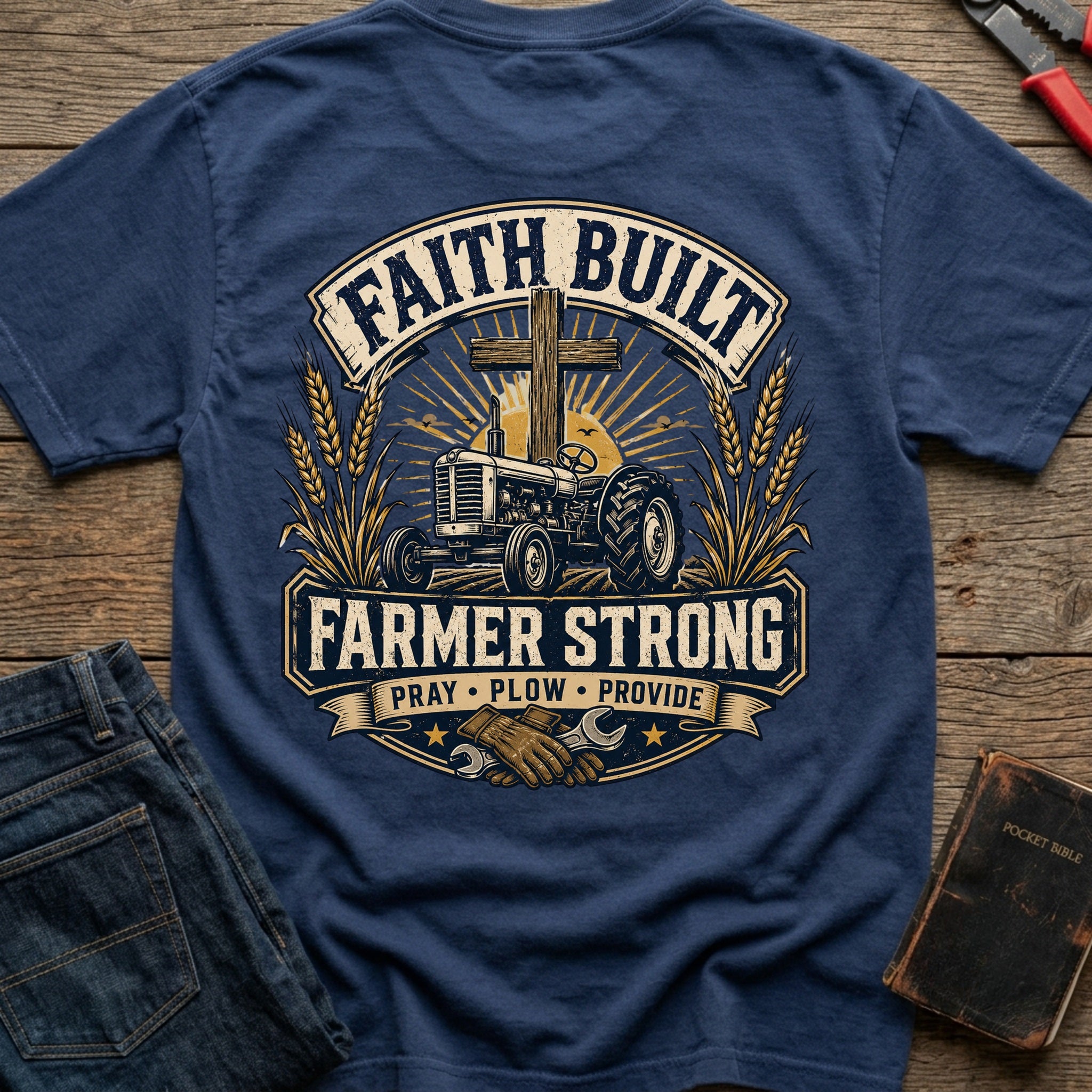 CrossGritOS|asset=66|template=2|color=Navy|view=back|file=Faith-Built-Farmer-T-Shirt-6a4ffe95d2a1244bc1074d15-printify-art-1-2_Navy_back_template-2.jpg
