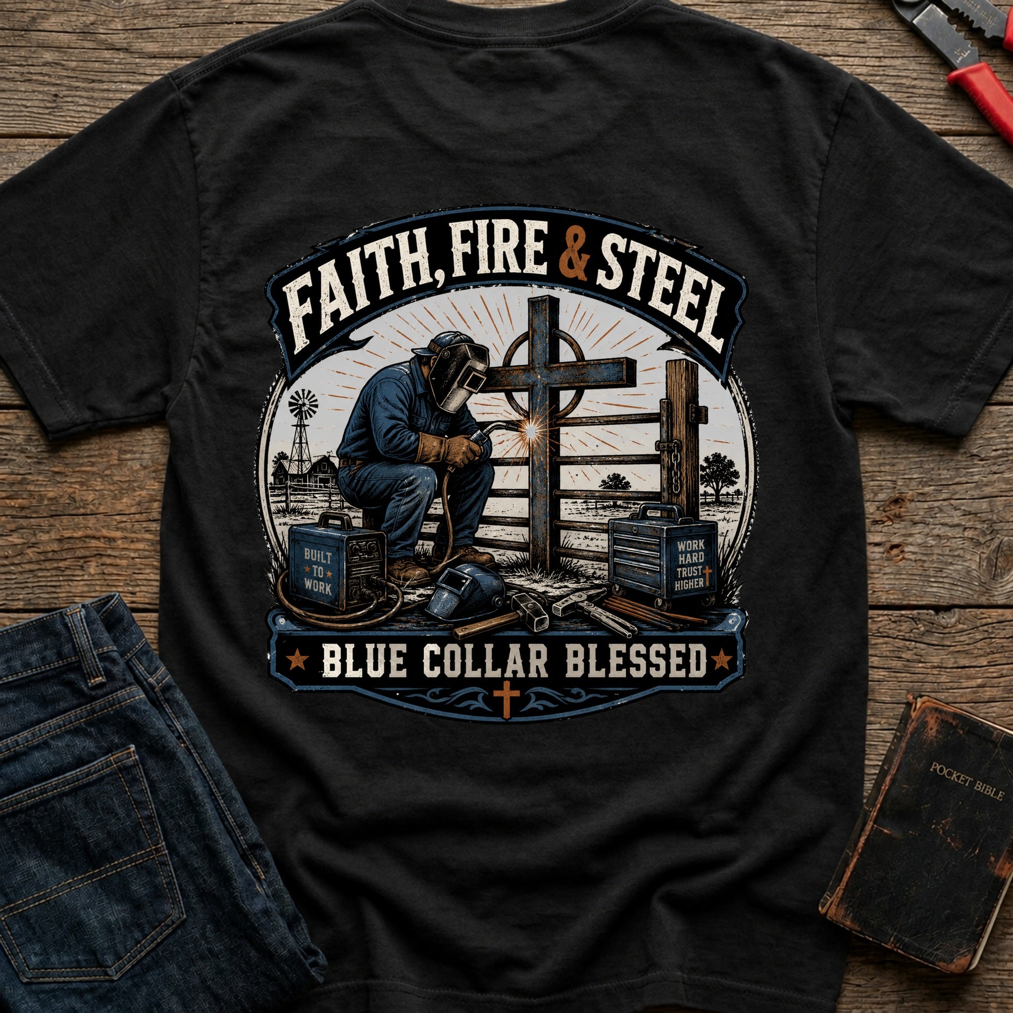 CrossGritOS|asset=78|template=4|color=Black|view=back|file=Faith-Fire-Steel-T-Shirt-6a4fe2bc435f537ab70d31bc-printify-art-1-2_Black_back_template-4.jpg