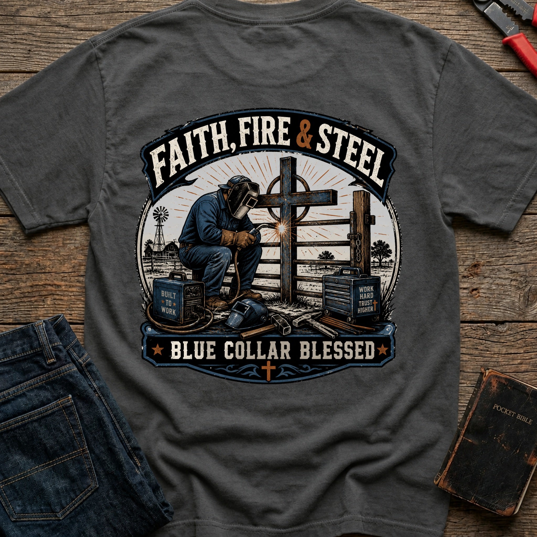 CrossGritOS|asset=78|template=1|color=Pepper|view=back|file=Faith-Fire-Steel-T-Shirt-6a4fe2bc435f537ab70d31bc-printify-art-1-2_Pepper_back_template-1.jpg