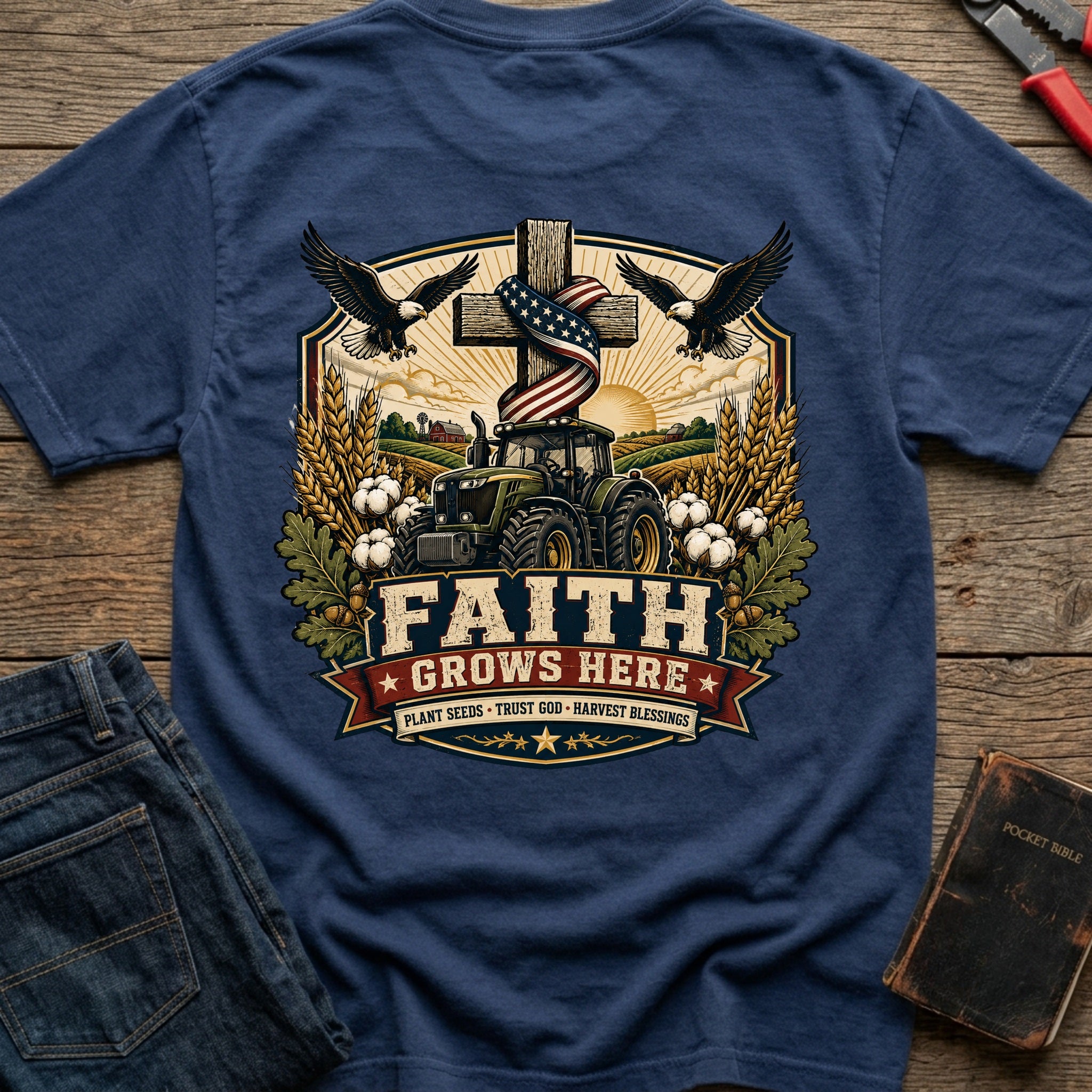 CrossGritOS|asset=65|template=2|color=Navy|view=back|file=Faith-Grows-Here-T-Shirt-6a4ffee633e834246305db95-printify-art-1-2_Navy_back_template-2.jpg