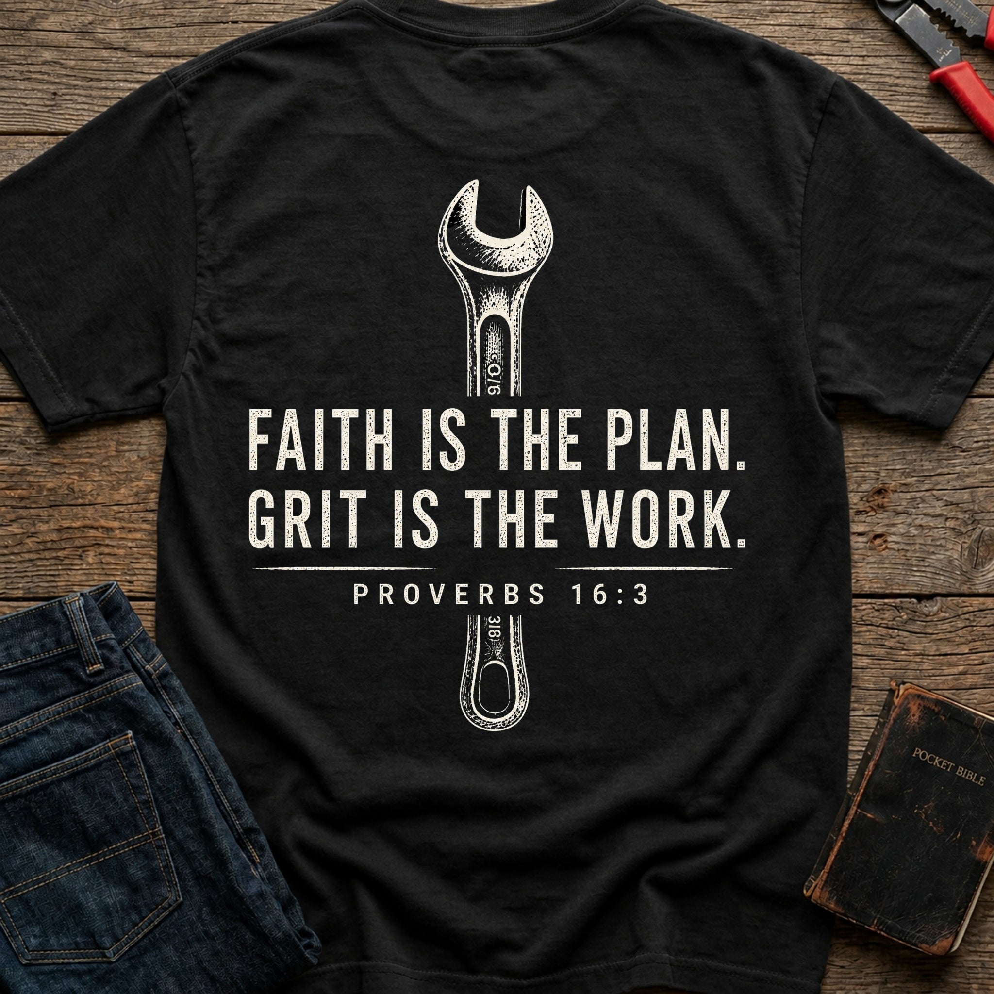 CrossGritOS|asset=40|template=4|color=Black|view=back|file=Faith-Is-The-Plan-Grit-Is-The-Work-T-Shirt-6a555f1dbee59db69d0fea11-printify-art-1-2_Black_back_template-4.jpg