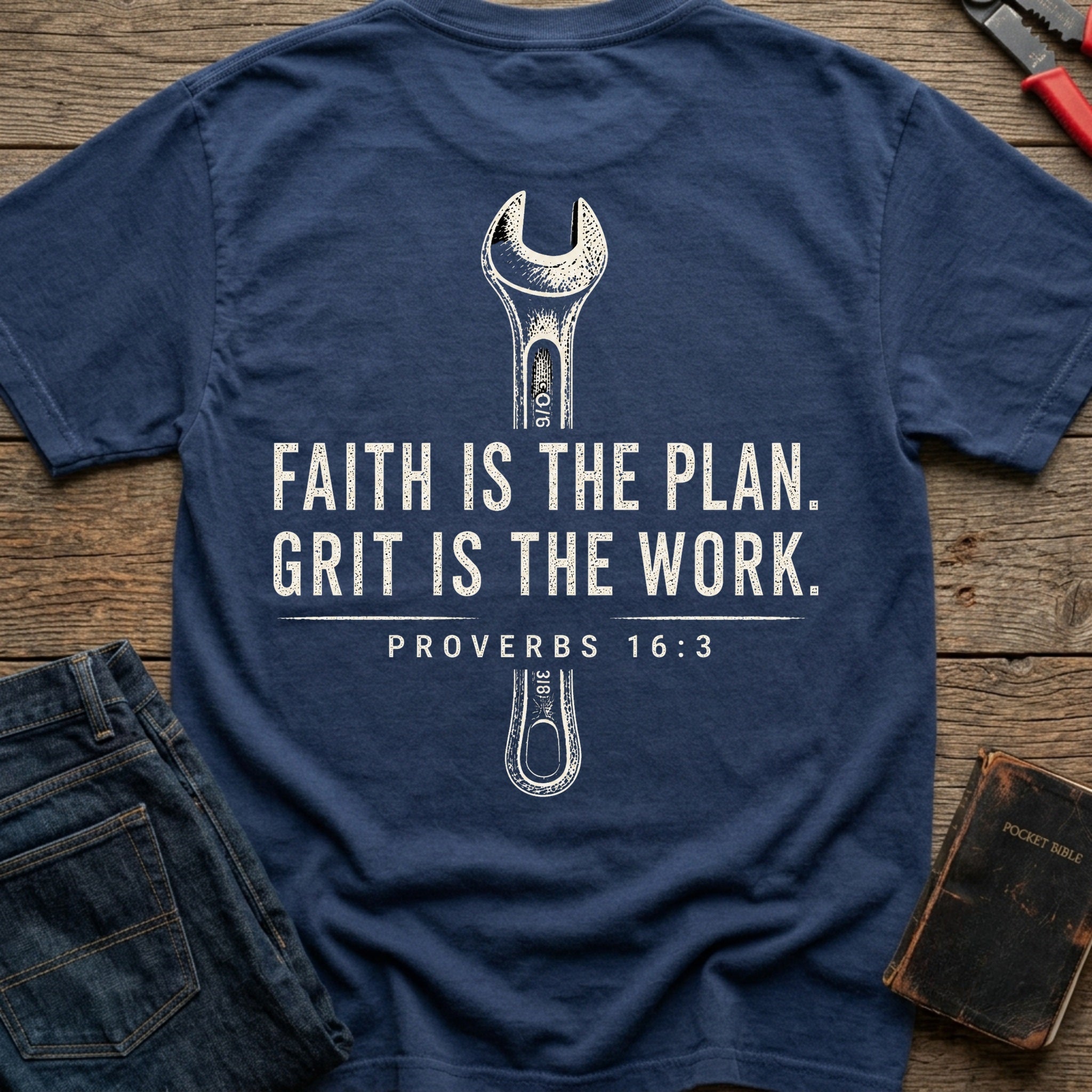 CrossGritOS|asset=40|template=2|color=Navy|view=back|file=Faith-Is-The-Plan-Grit-Is-The-Work-T-Shirt-6a555f1dbee59db69d0fea11-printify-art-1-2_Navy_back_template-2.jpg