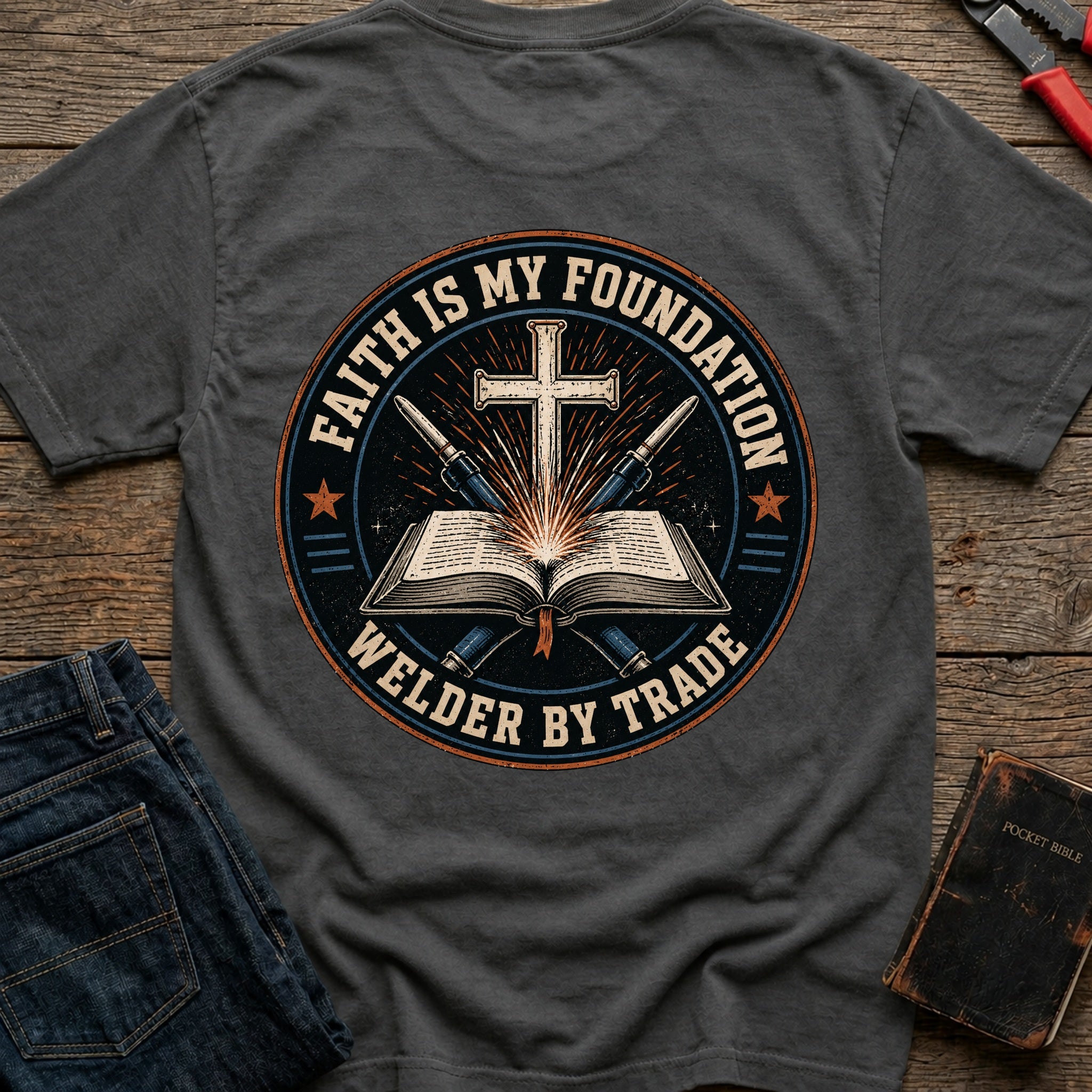 CrossGritOS|asset=77|template=1|color=Pepper|view=back|file=Faith-is-My-Foundation-T-Shirt-6a4fe31650450ffbcc0a05ff-printify-art-1-2_Pepper_back_template-1.jpg