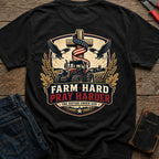 CrossGritOS|asset=64|template=4|color=Black|view=back|file=Farm-Hard-Pray-Harder-T-Shirt-6a4fff41124ef505c50e56f4-printify-art-1-2_Black_back_template-4.jpg