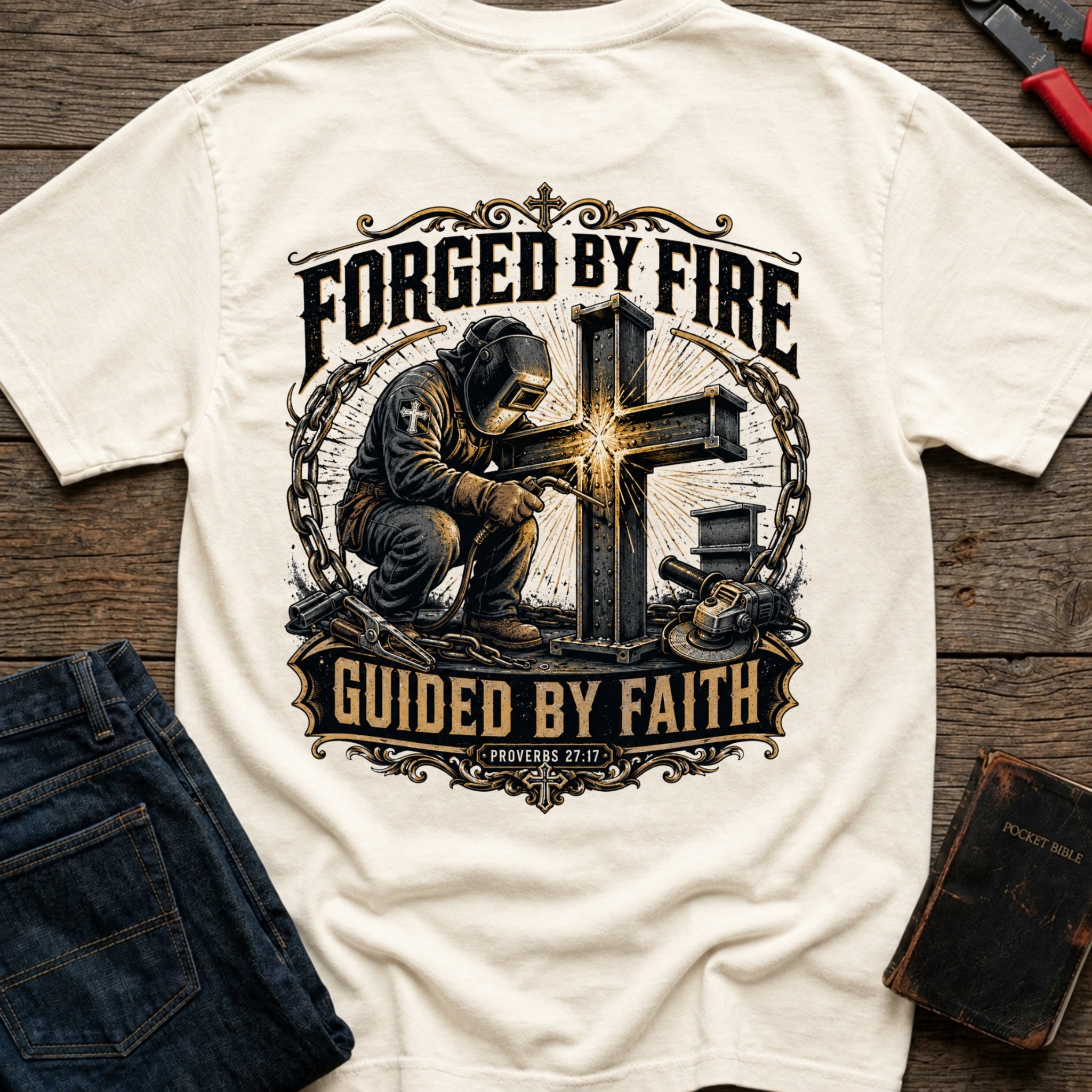 CrossGritOS|asset=76|template=3|color=Ivory|view=back|file=Forged-By-Fire-T-Shirt-6a4fe36c40df2184180f7db4-printify-art-1-2_Ivory_back_template-3.jpg