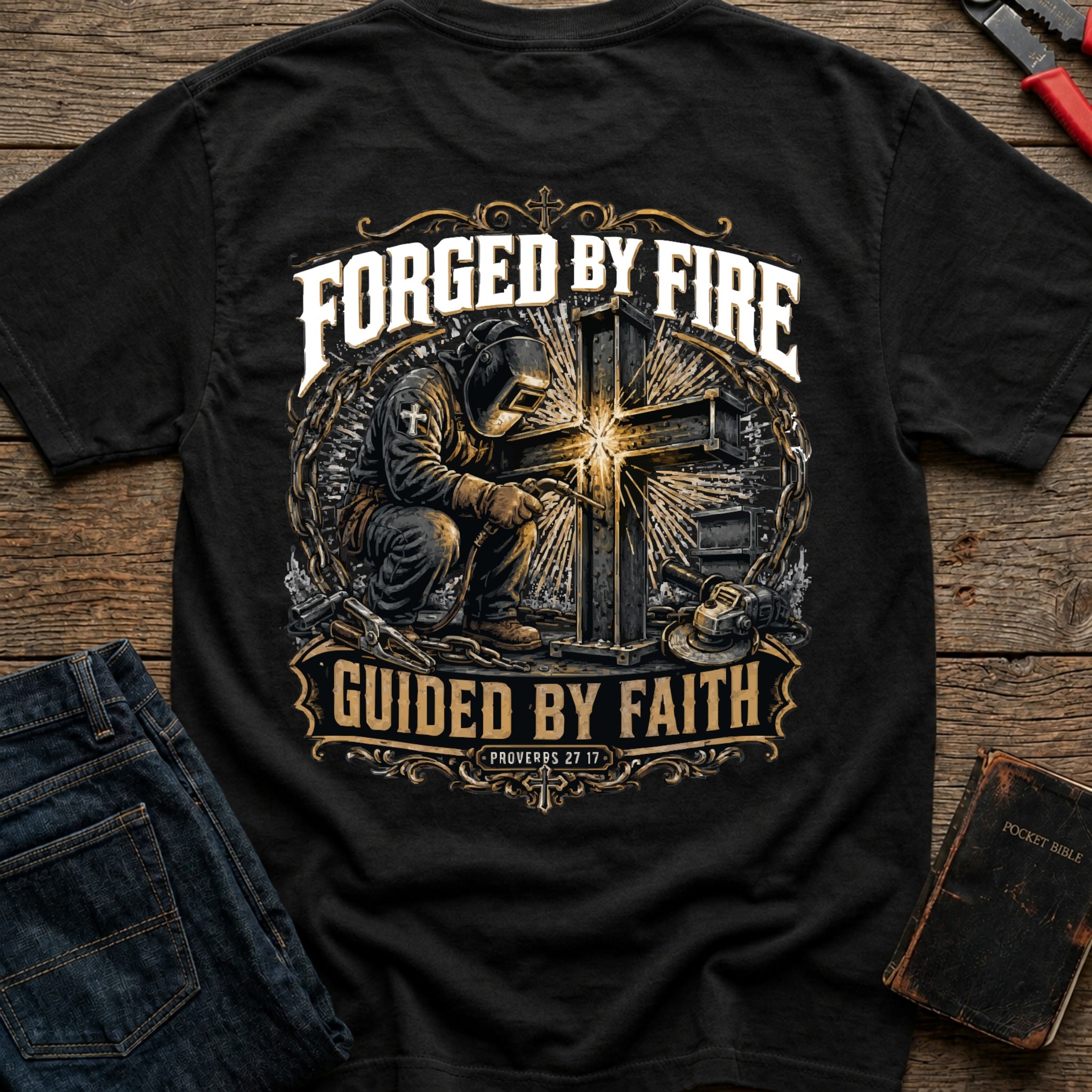 CrossGritOS|asset=76|template=4|color=Black|view=back|file=Forged-By-Fire-T-Shirt-6a4fe36c40df2184180f7db4-printify-art-2-2_Black_back_template-4.jpg