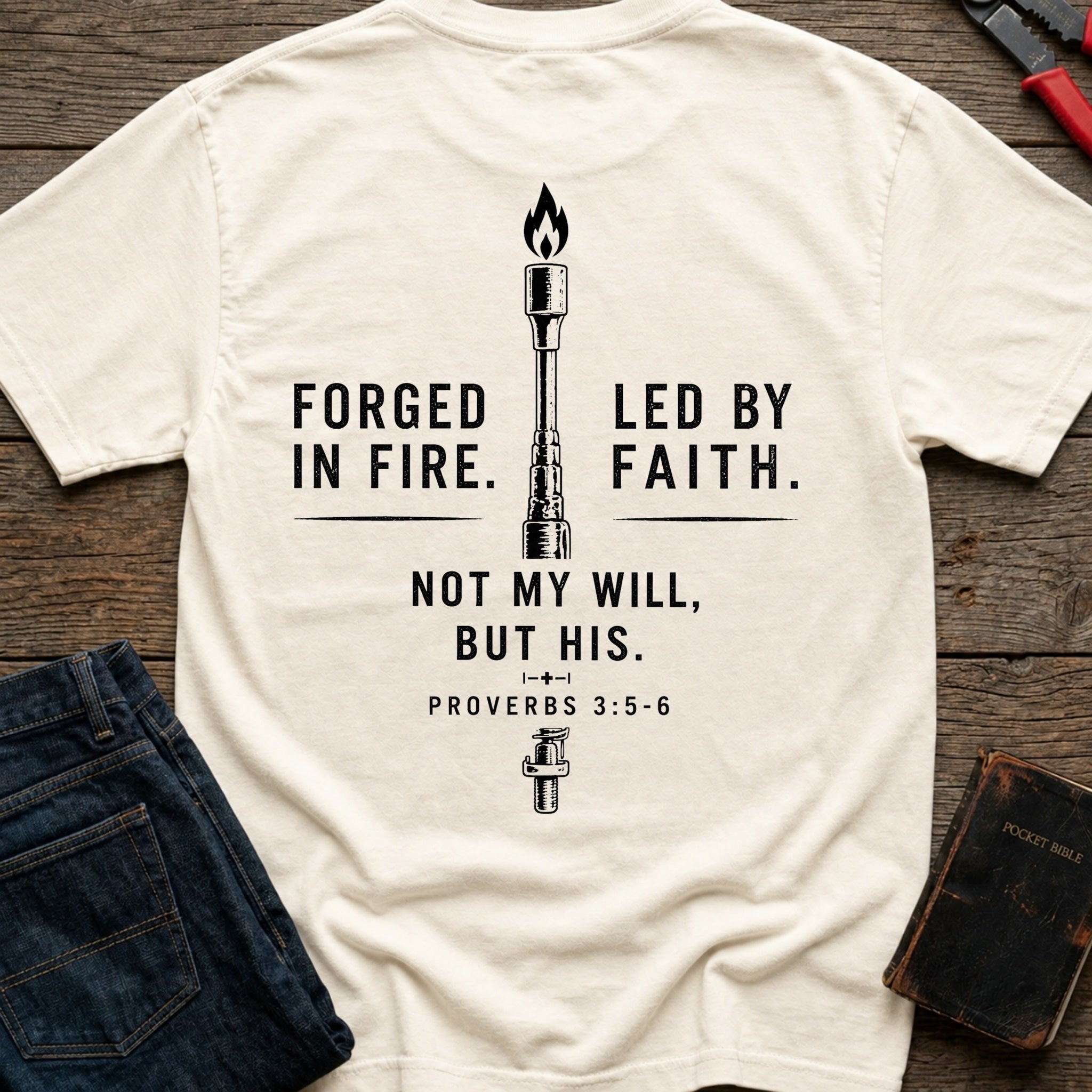 CrossGritOS|asset=39|template=3|color=Ivory|view=back|file=Forged-In-Fire-Led-By-Faith-T-Shirt-6a556098184895d345018cf4-printify-art-1-2_Ivory_back_template-3.jpg