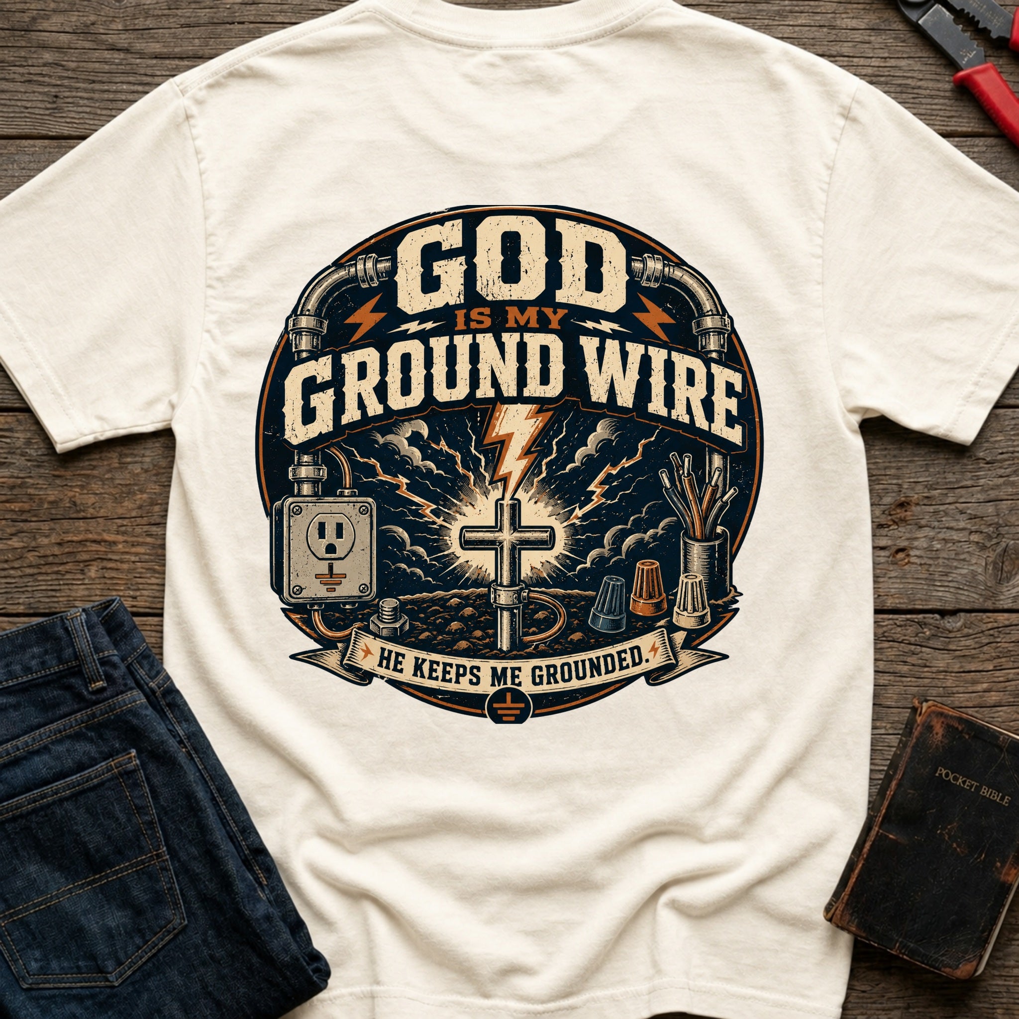 CrossGritOS|asset=105|template=3|color=Ivory|view=back|file=GOD-Is-My-Ground-Wire-T-shirt-6a4d30f9792210fee9060b66-printify-art-1-2_Ivory_back_template-3.jpg