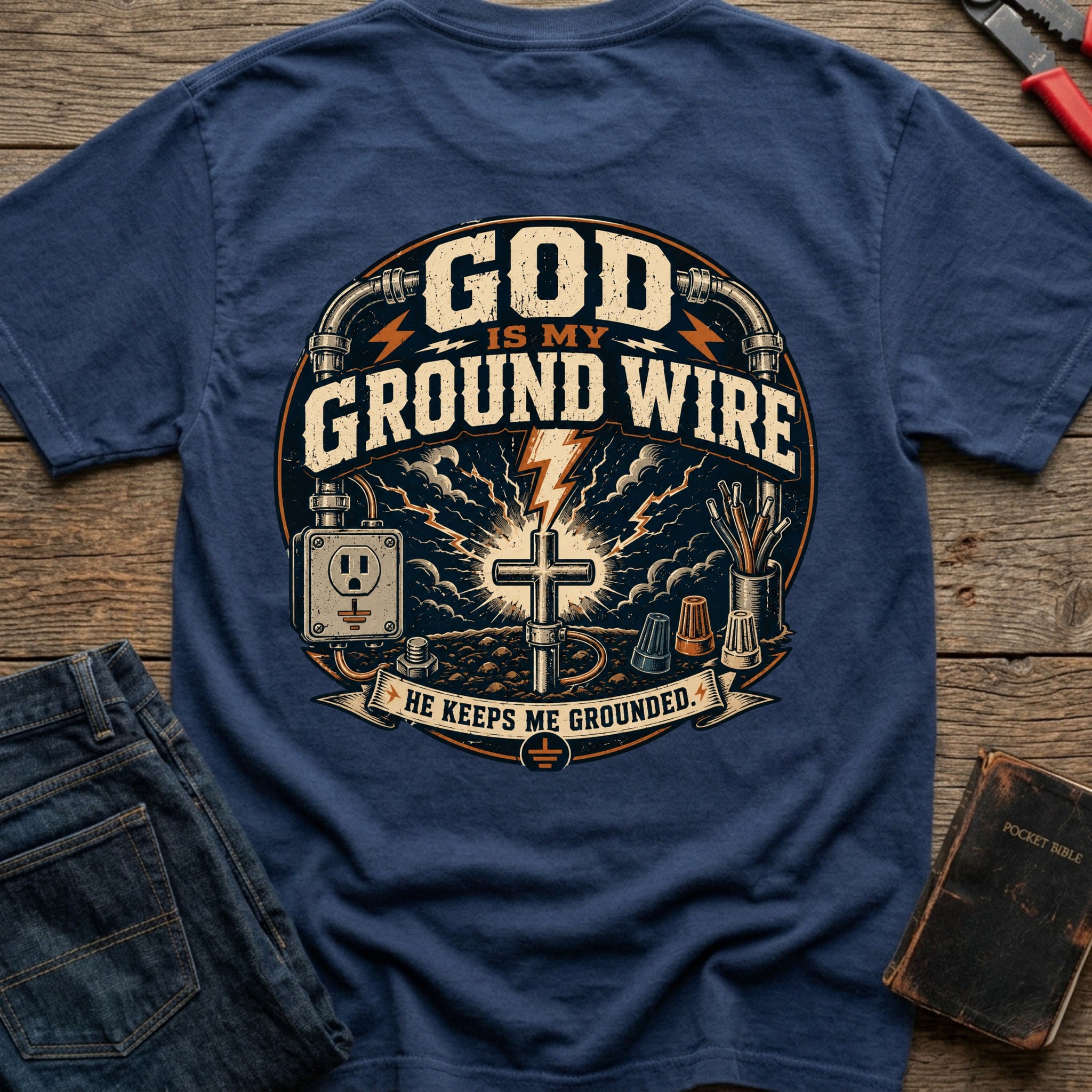 CrossGritOS|asset=105|template=2|color=Navy|view=back|file=GOD-Is-My-Ground-Wire-T-shirt-6a4d30f9792210fee9060b66-printify-art-1-2_Navy_back_template-2.jpg