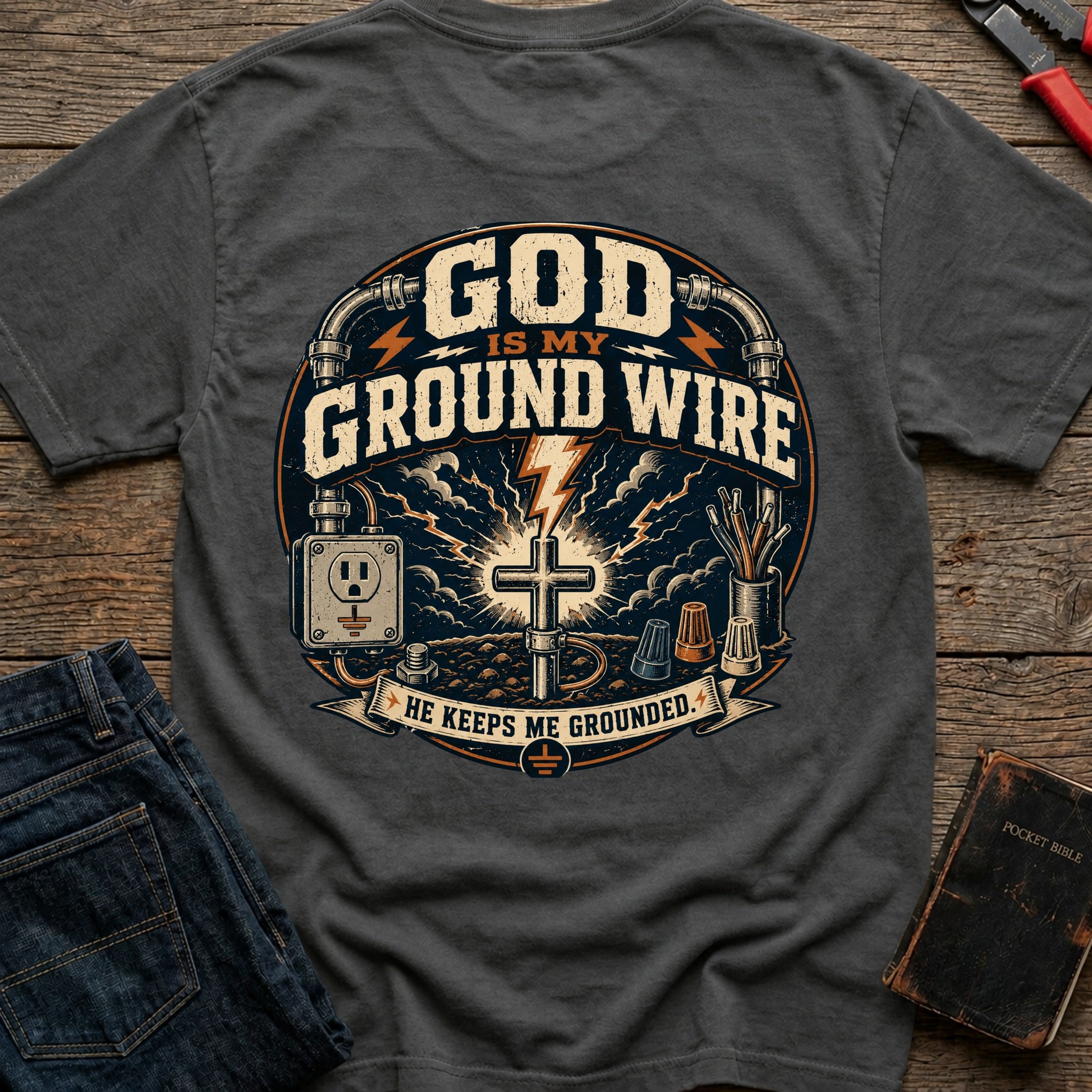 CrossGritOS|asset=105|template=1|color=Pepper|view=back|file=GOD-Is-My-Ground-Wire-T-shirt-6a4d30f9792210fee9060b66-printify-art-1-2_Pepper_back_template-1.jpg
