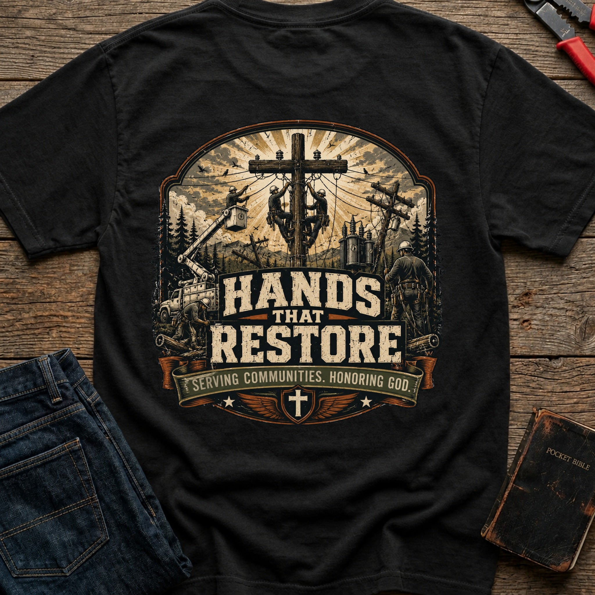 CrossGritOS|asset=47|template=4|color=Black|view=back|file=Hands-That-Restore-Honoring-GOD-T-Shirt-6a553bb8dea358be2a00c804-printify-art-1-2_Black_back_template-4.jpg