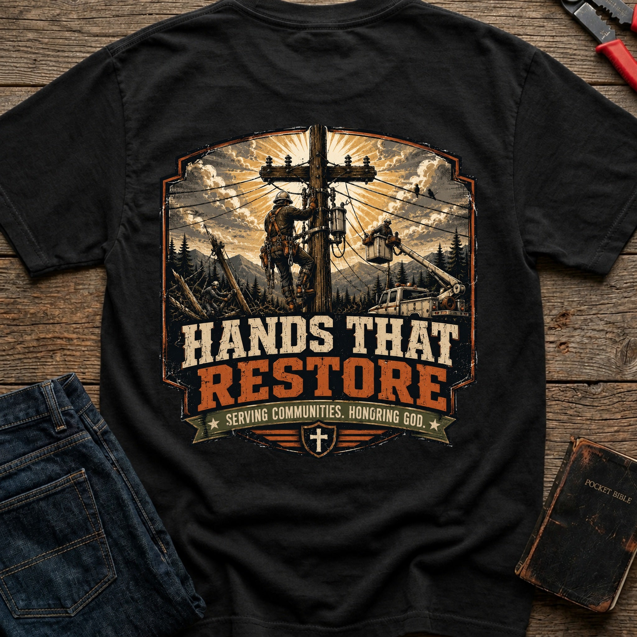CrossGritOS|asset=48|template=4|color=Black|view=back|file=Hands-That-Restore-T-Shirt-6a553b4abee59db69d0fc9d6-printify-art-1-2_Black_back_template-4.jpg