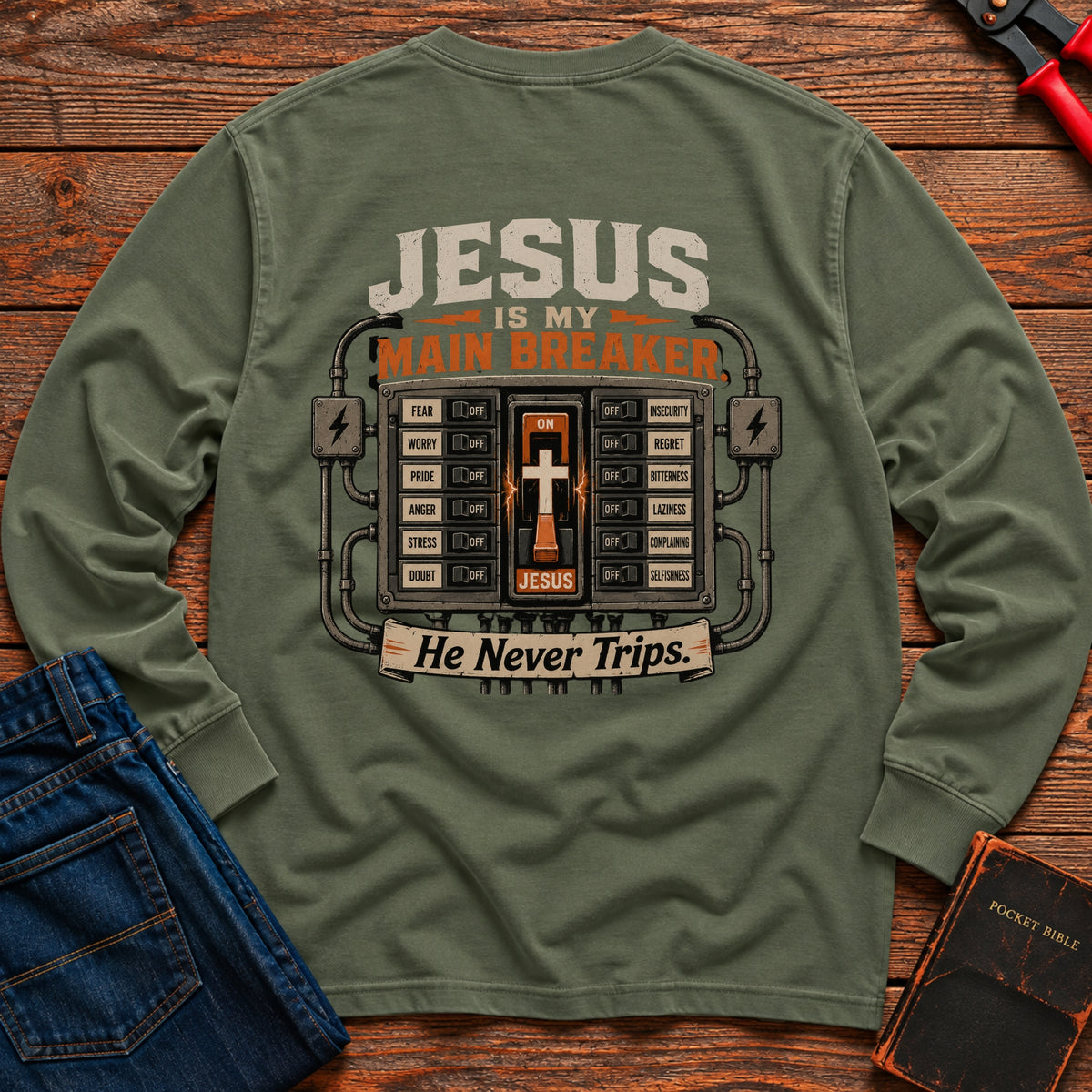 Jesus Is My Main Breaker Long Sleeve T-Shirt