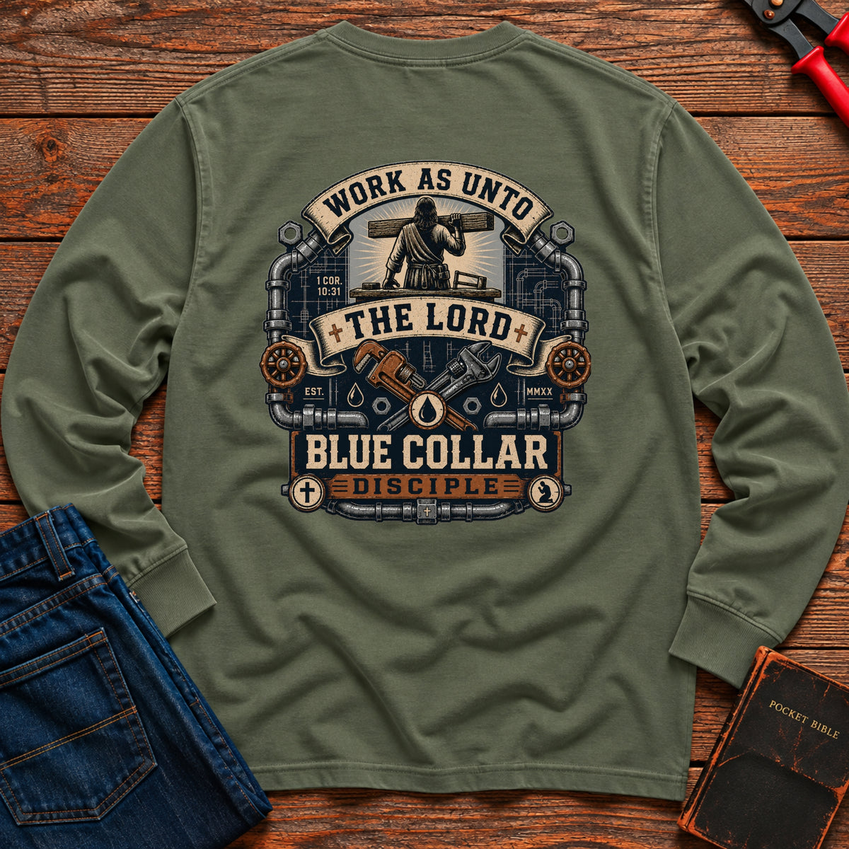 Work Unto The Lord Long Sleeve T-Shirt