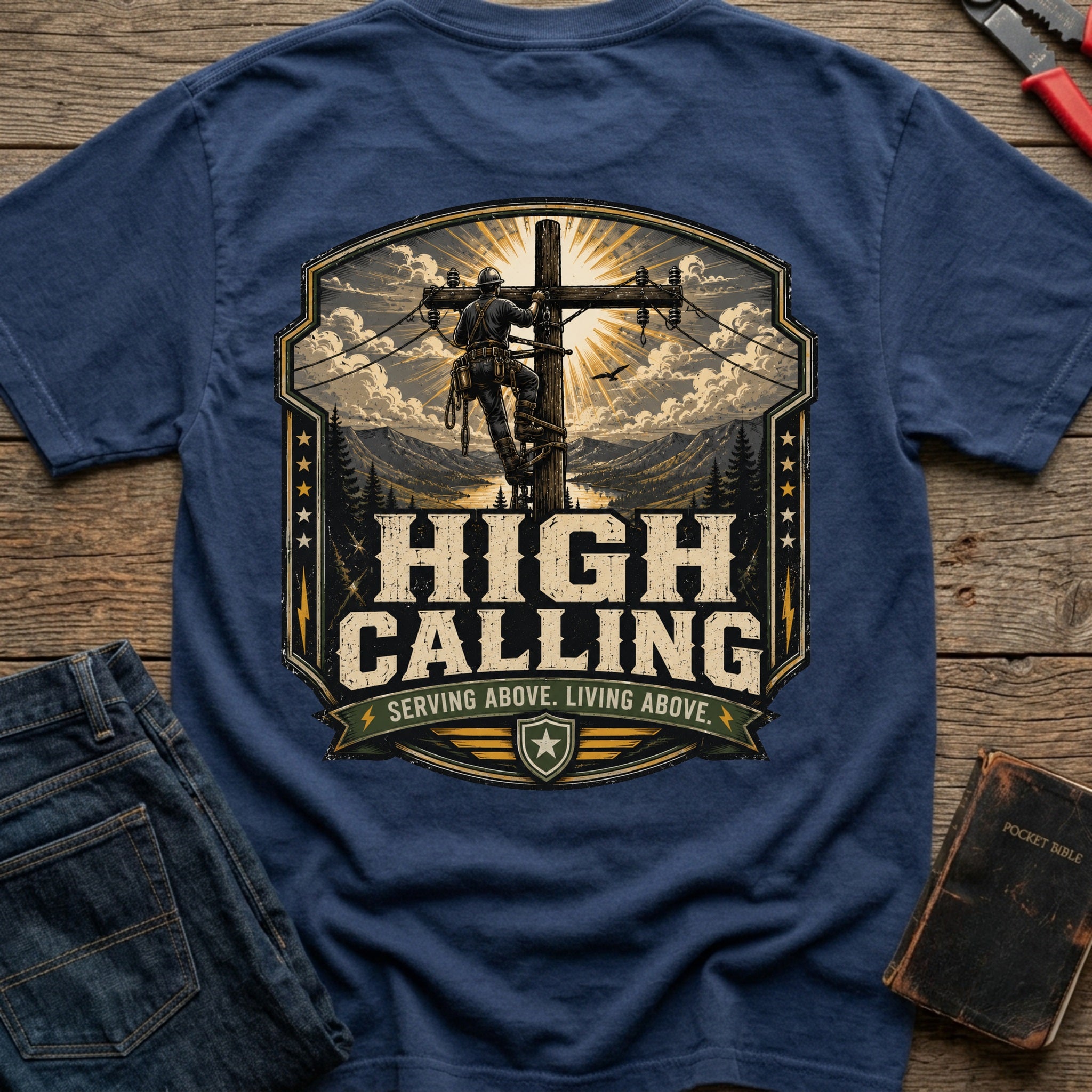 CrossGritOS|asset=46|template=2|color=Navy|view=back|file=High-Calling-T-Shirt-6a553c42b9f1b2f4e0050755-printify-art-1-2_Navy_back_template-2.jpg