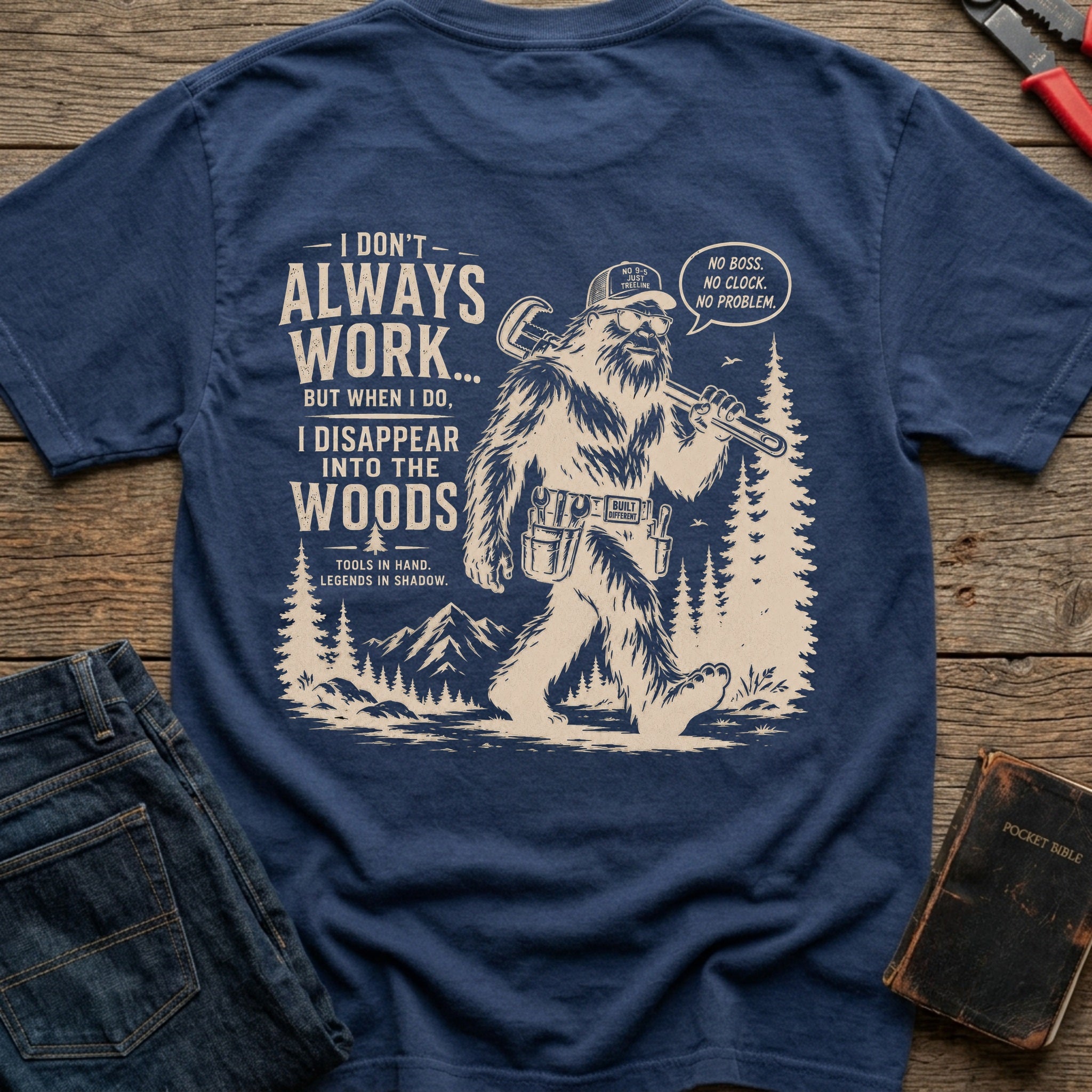 CrossGritOS|asset=86|template=2|color=Navy|view=back|file=I-Don-t-Always-Work-But-When-I-Do-I-Disappear-Into-The-Woods-Bigfoot-T-Shirt-6a4d3c50d401cc3803061d65-printify-art-2-2_Navy_back_template-2.jpg