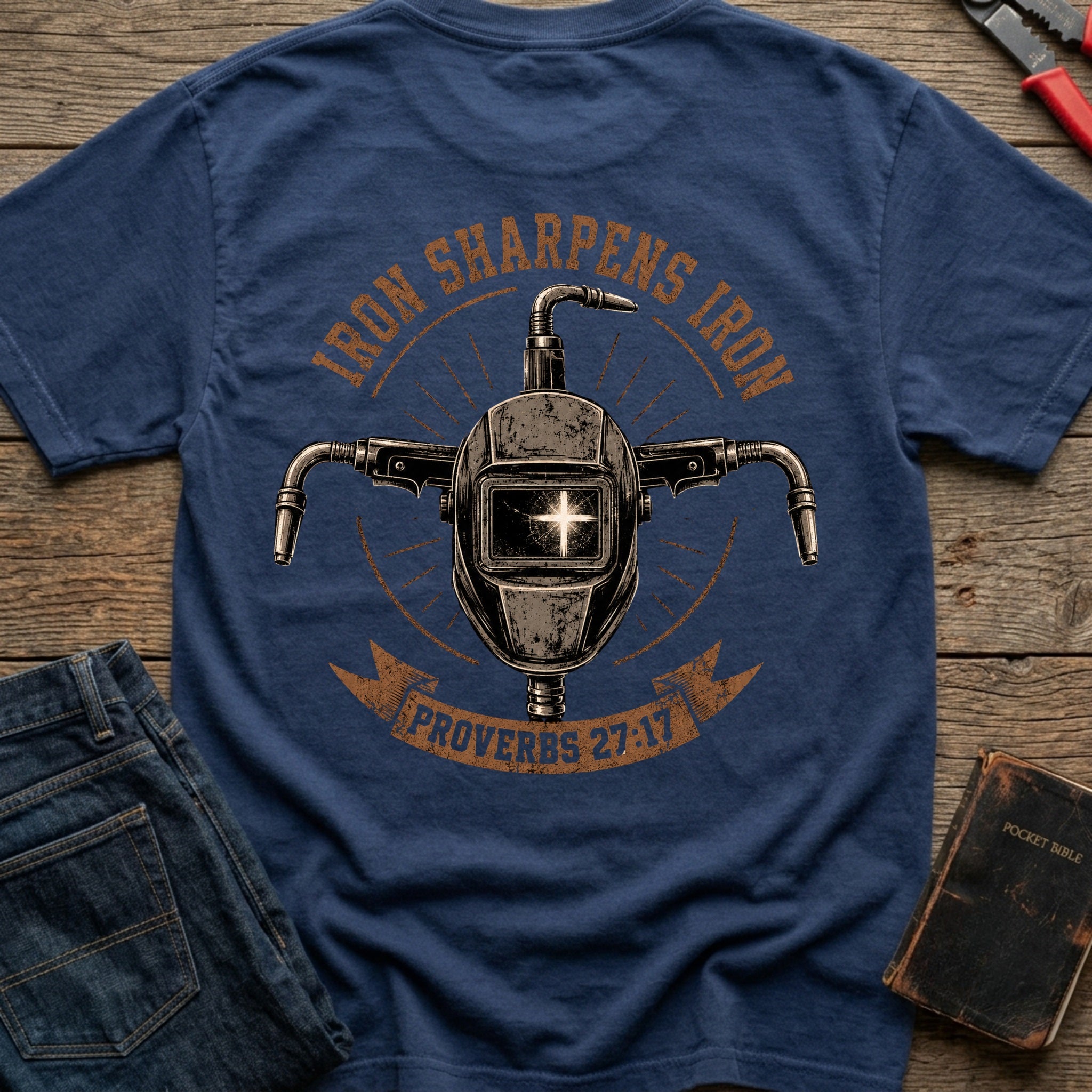 CrossGritOS|asset=74|template=2|color=Navy|view=back|file=Iron-Sharpens-Iron-T-Shirt-6a4fe42450450ffbcc0a06fb-printify-art-1-2_Navy_back_template-2.jpg