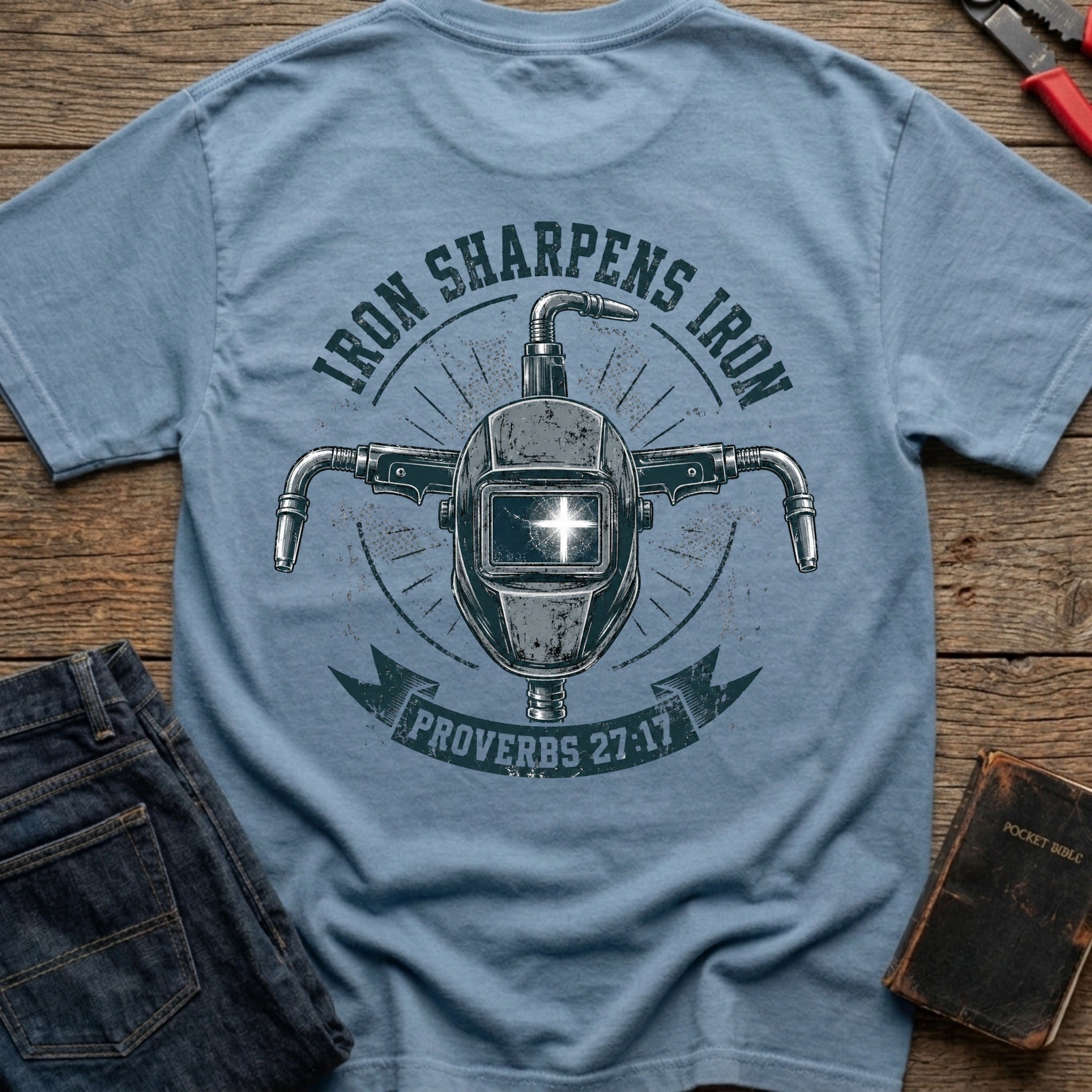 CrossGritOS|asset=74|template=6|color=Blue Jean|view=back|file=Iron-Sharpens-Iron-T-Shirt-6a4fe42450450ffbcc0a06fb-printify-art-2-2_Blue-Jean_back_template-6.jpg