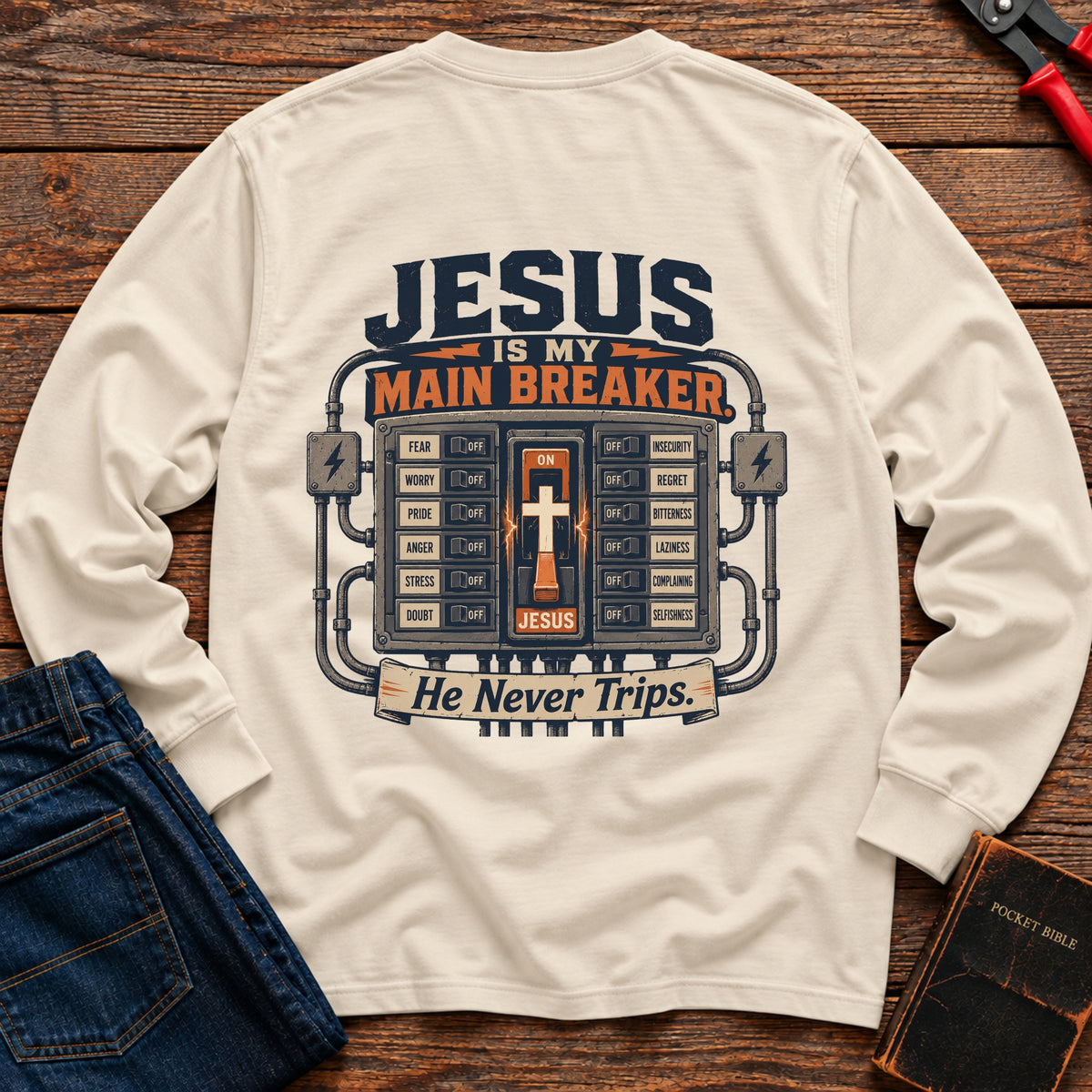 Jesus Is My Main Breaker Long Sleeve T-Shirt