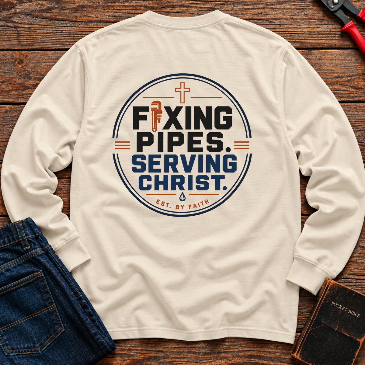 Fixing Pipes Long Sleeve T-Shirt