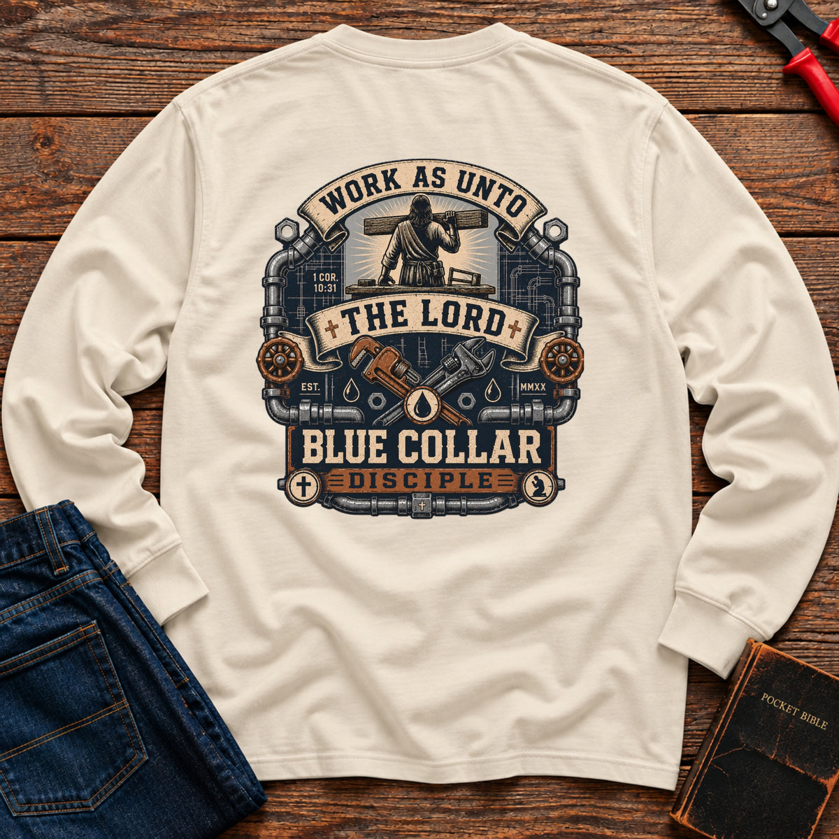 Work Unto The Lord Long Sleeve T-Shirt