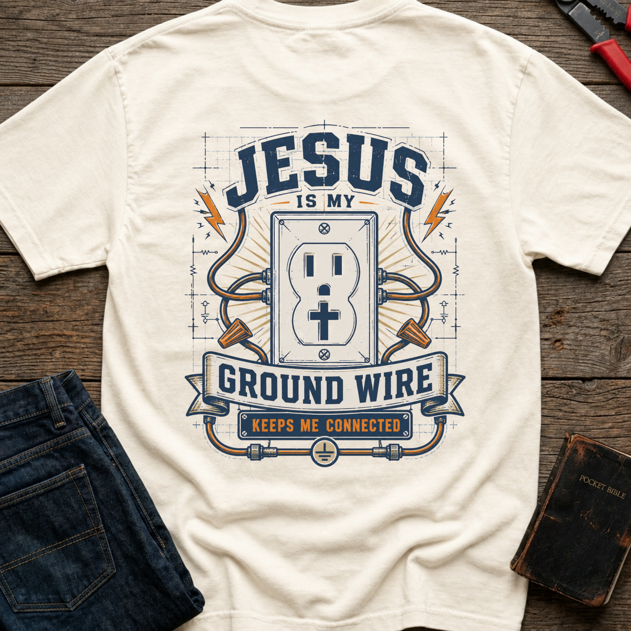 Jesus Is My Ground Wire T-Shirt
