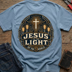 CrossGritOS|asset=104|template=6|color=Blue Jean|view=back|file=Jesus-Is-The-Light-of-The-World-T-Shirt-6a4d3180792210fee9060bd2-printify-art-1-2_Blue-Jean_back_template-6.jpg