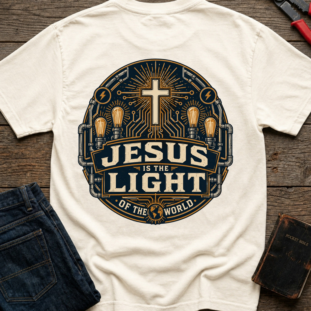 CrossGritOS|asset=104|template=3|color=Ivory|view=back|file=Jesus-Is-The-Light-of-The-World-T-Shirt-6a4d3180792210fee9060bd2-printify-art-1-2_Ivory_back_template-3.jpg